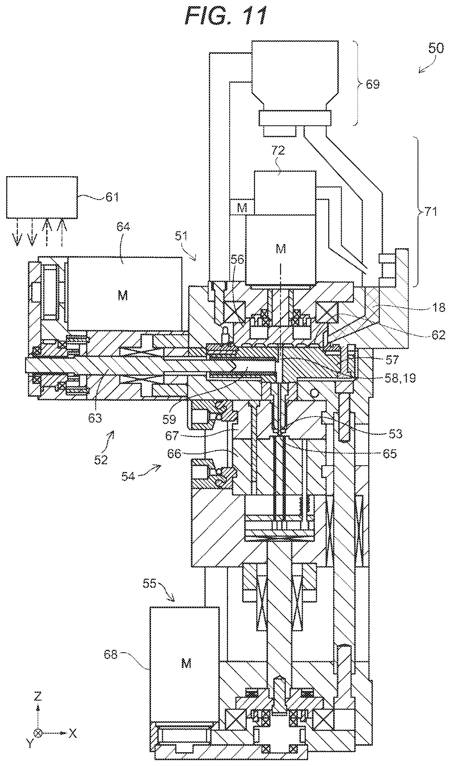 Patent US12134231 Figure 8 – Plasticizing device, three-dimensional shaping apparatus, and injection molding apparatus