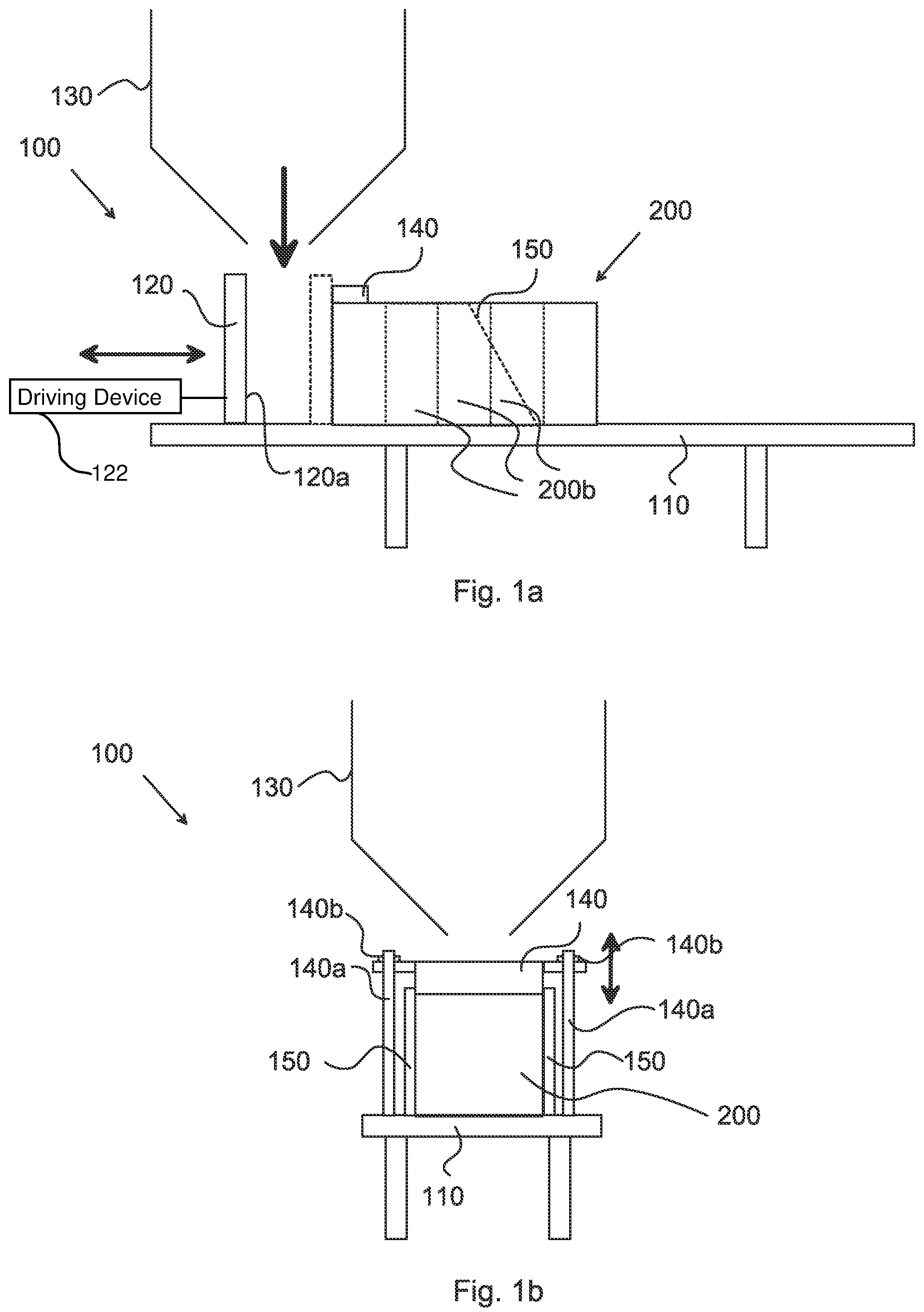 Patent US12134244 Figure 1 – Device for compressing blocks of insulation and method for compressing blocks of insulation
