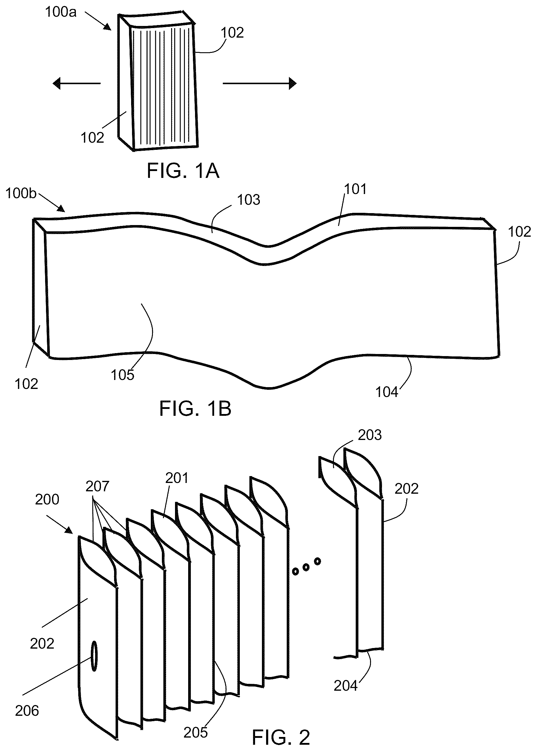 Patent US12134253 Figure 1 – Flexible furniture with wood panels and related methods