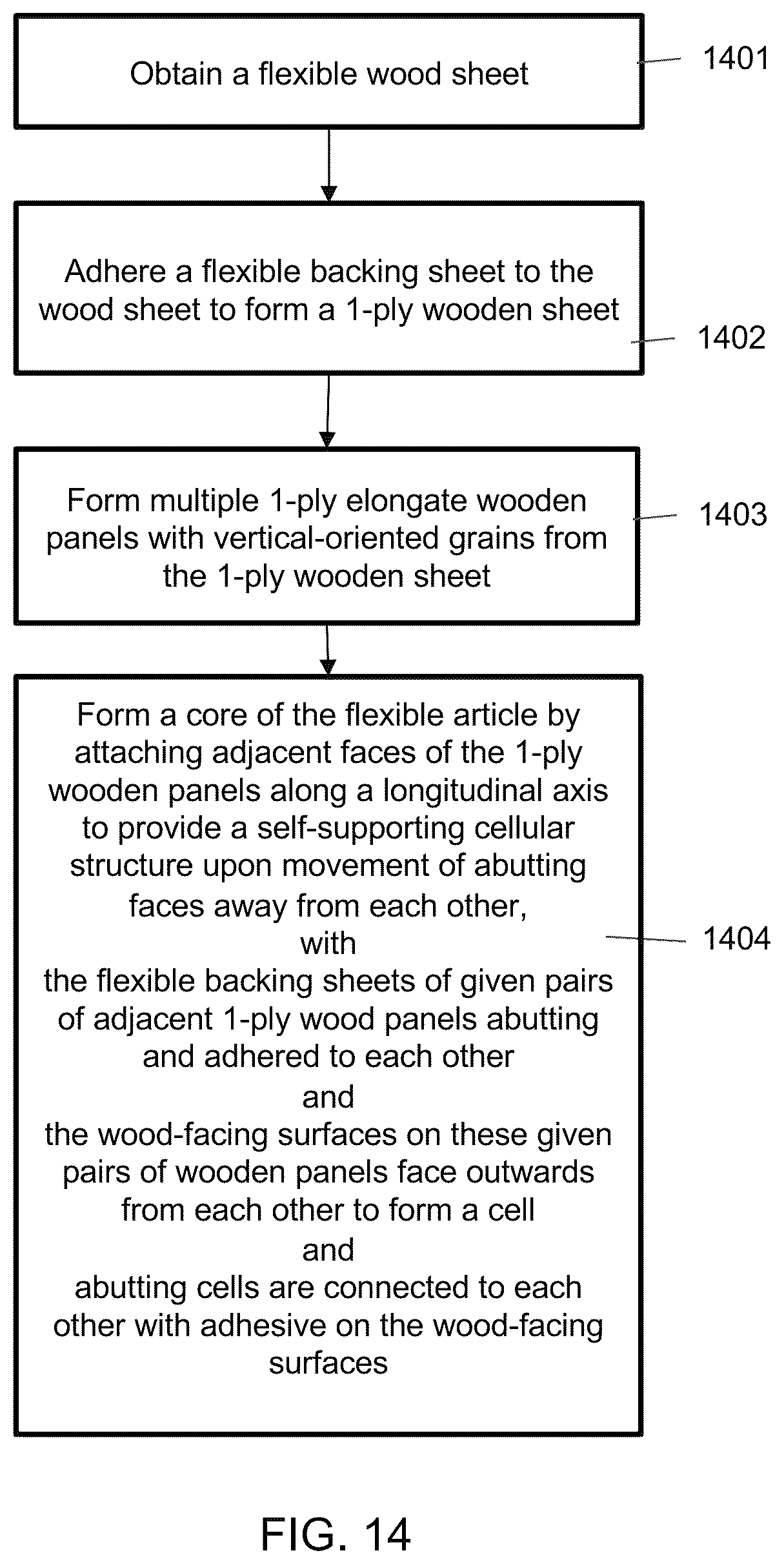 Patent US12134253 Figure 9 – Flexible furniture with wood panels and related methods