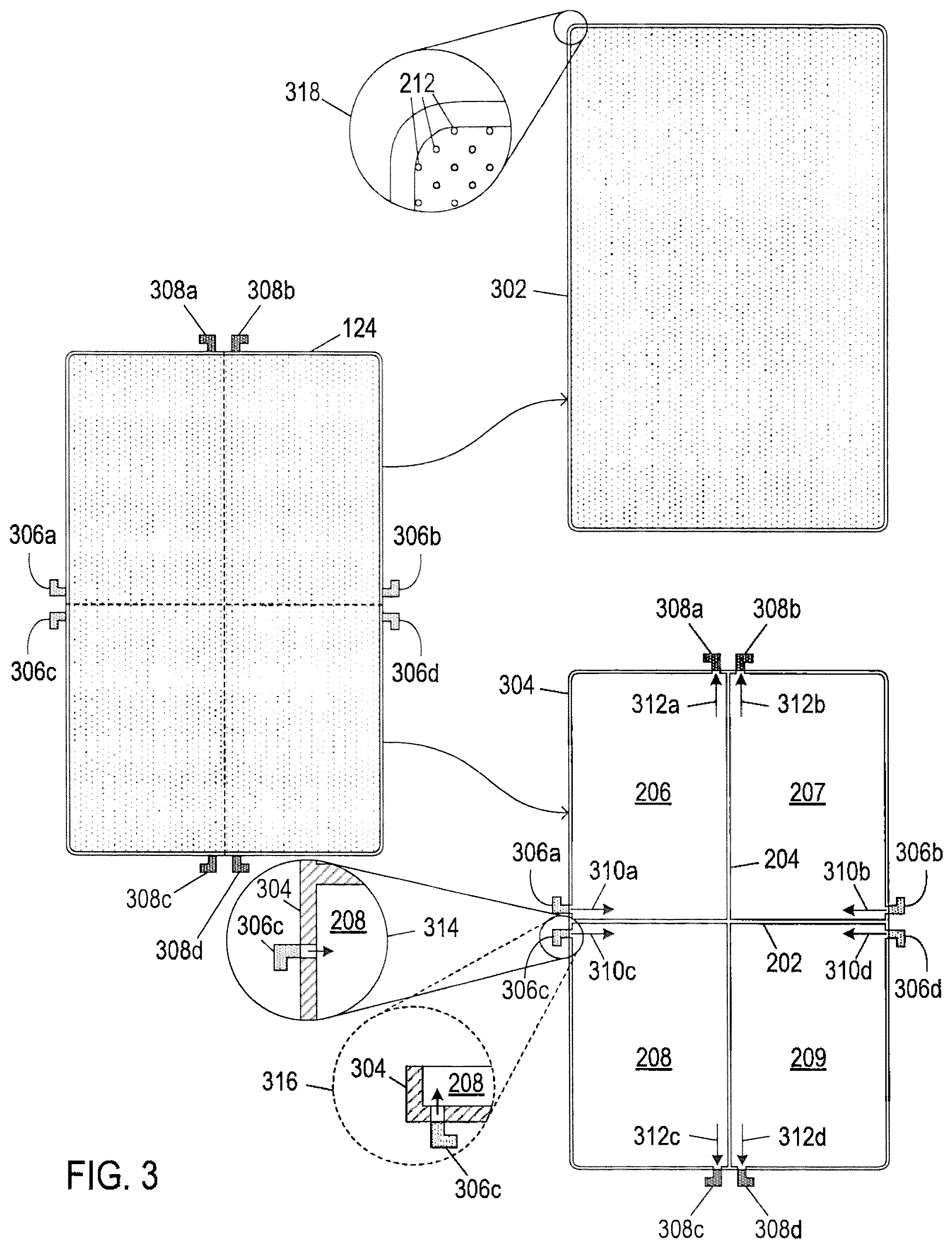 Patent US12134263 Figure 3 – Platen and release fluid control system for stencil creation