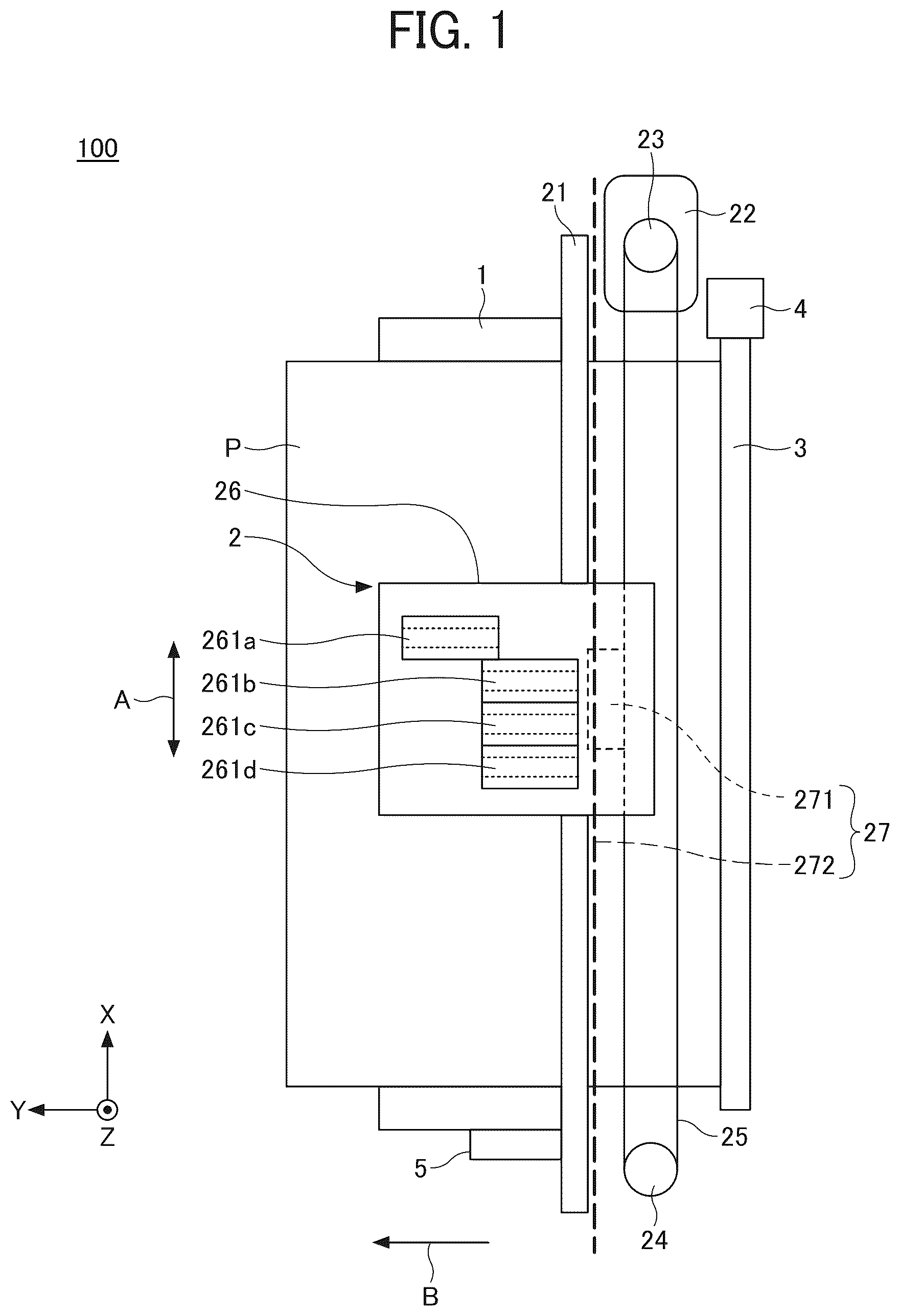Patent US12134265 Figure 1 – Image forming apparatus