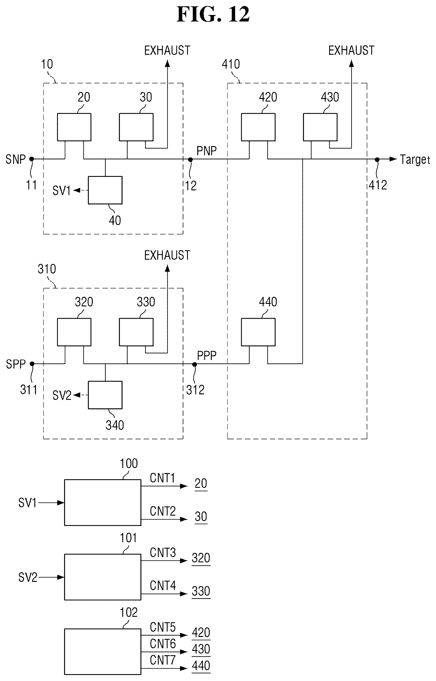 Patent US12134271 Figure 12 – Pressure control device and substrate treatment apparatus including the same