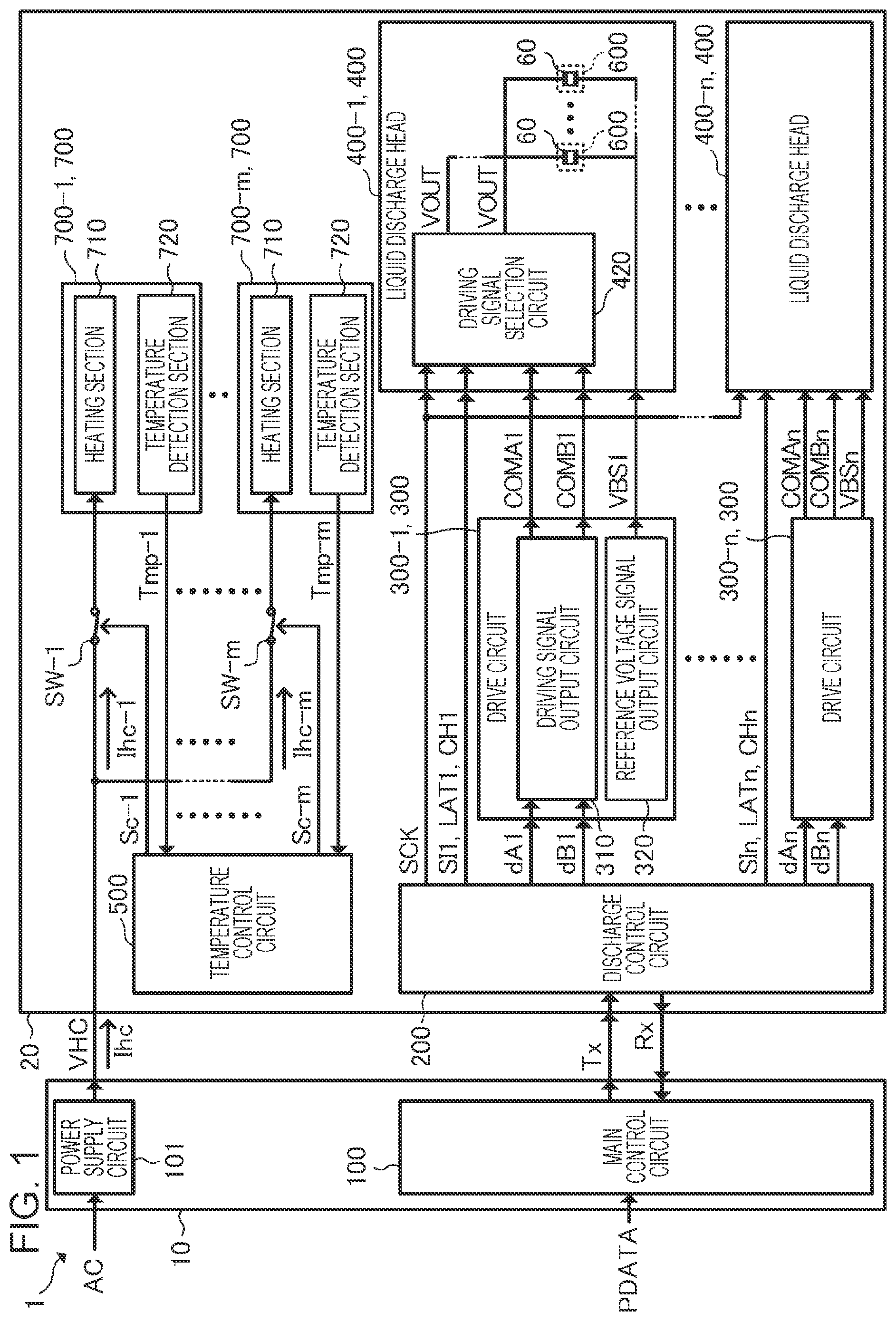 Patent US12134272 Figure 1 – Liquid discharge apparatus