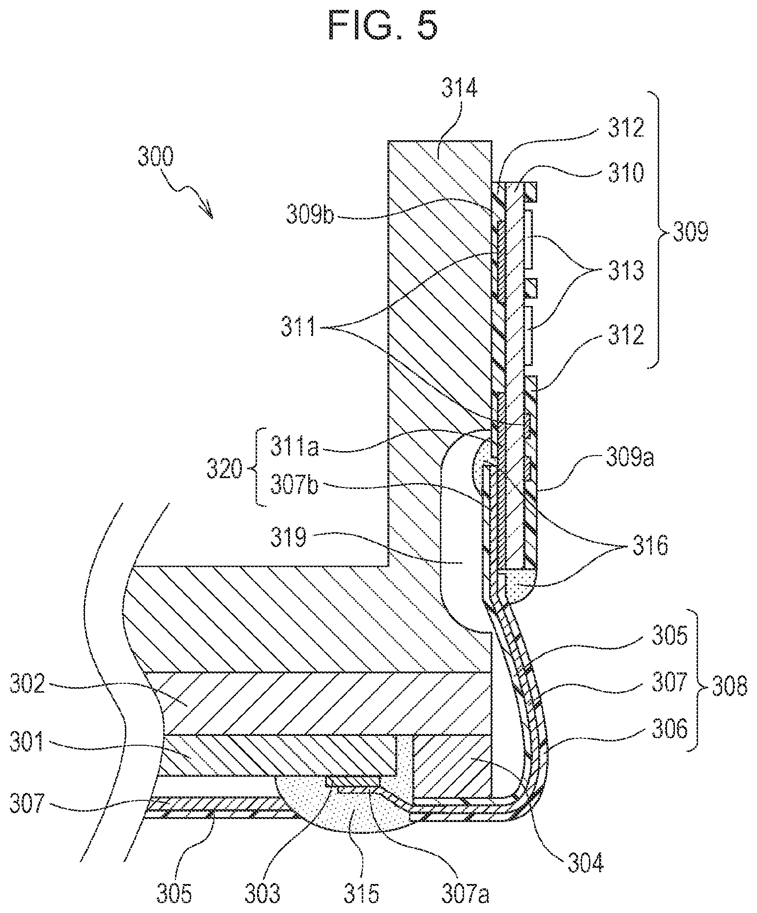 Patent US12134273 Figure 5 – Liquid discharge head