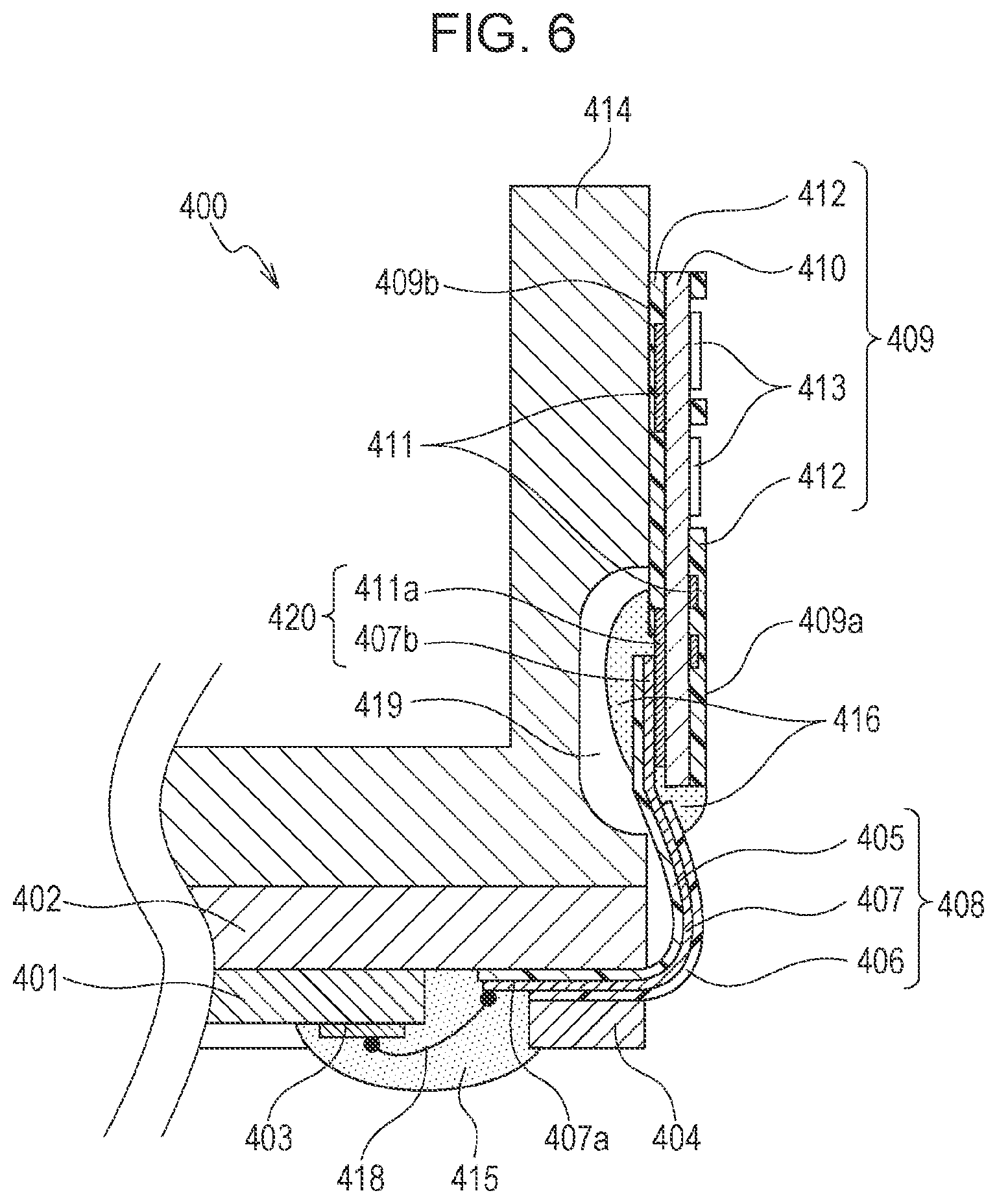 Patent US12134273 Figure 6 – Liquid discharge head