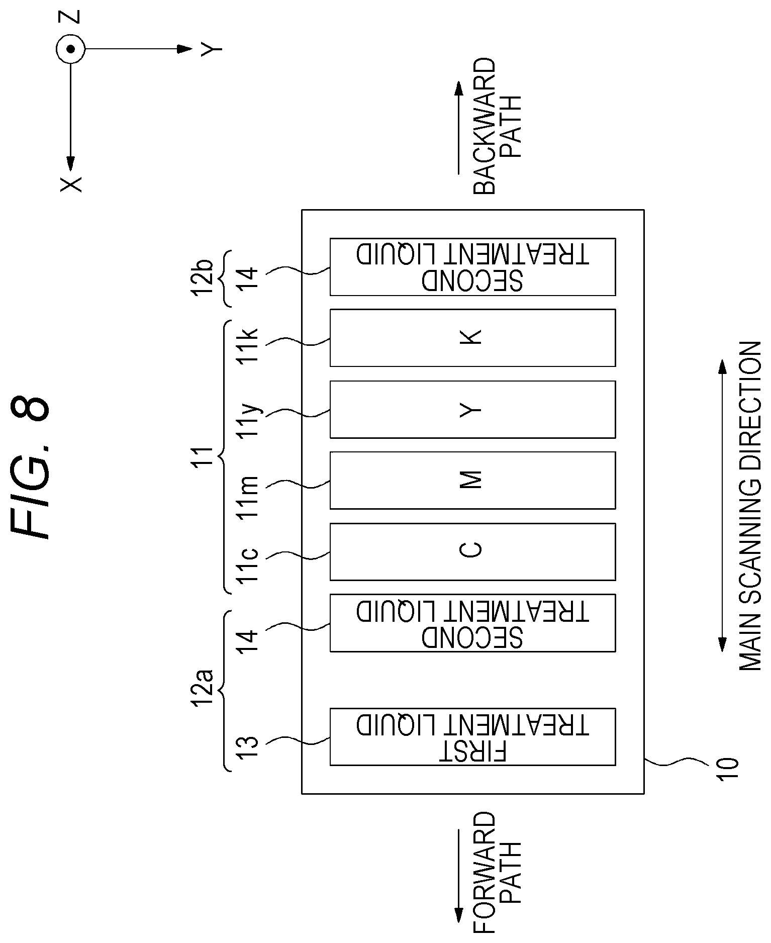 Patent US12134275 Figure 7 – Inkjet recording device