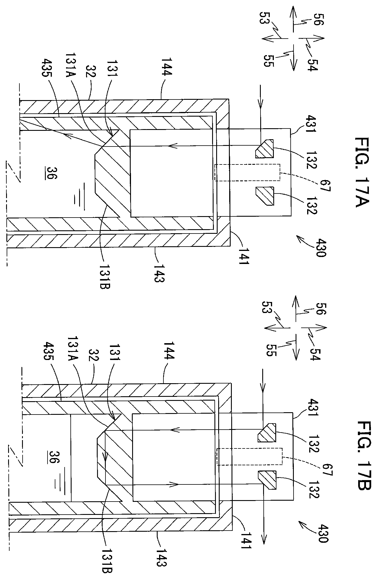 Patent US12134276 Figure 17 – Liquid cartridge including plate member pivotally movable between first posture and second posture