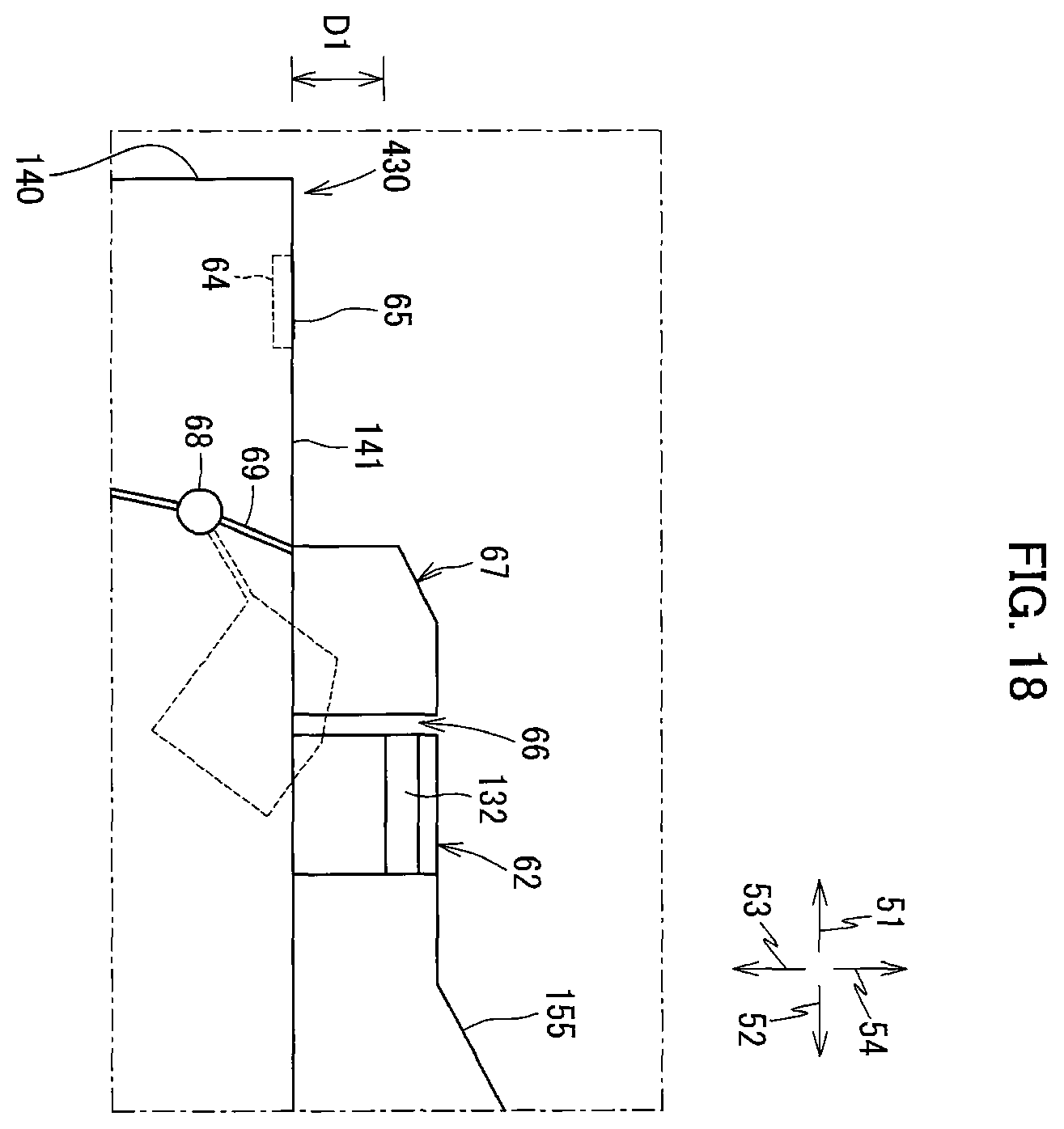 Patent US12134276 Figure 18 – Liquid cartridge including plate member pivotally movable between first posture and second posture