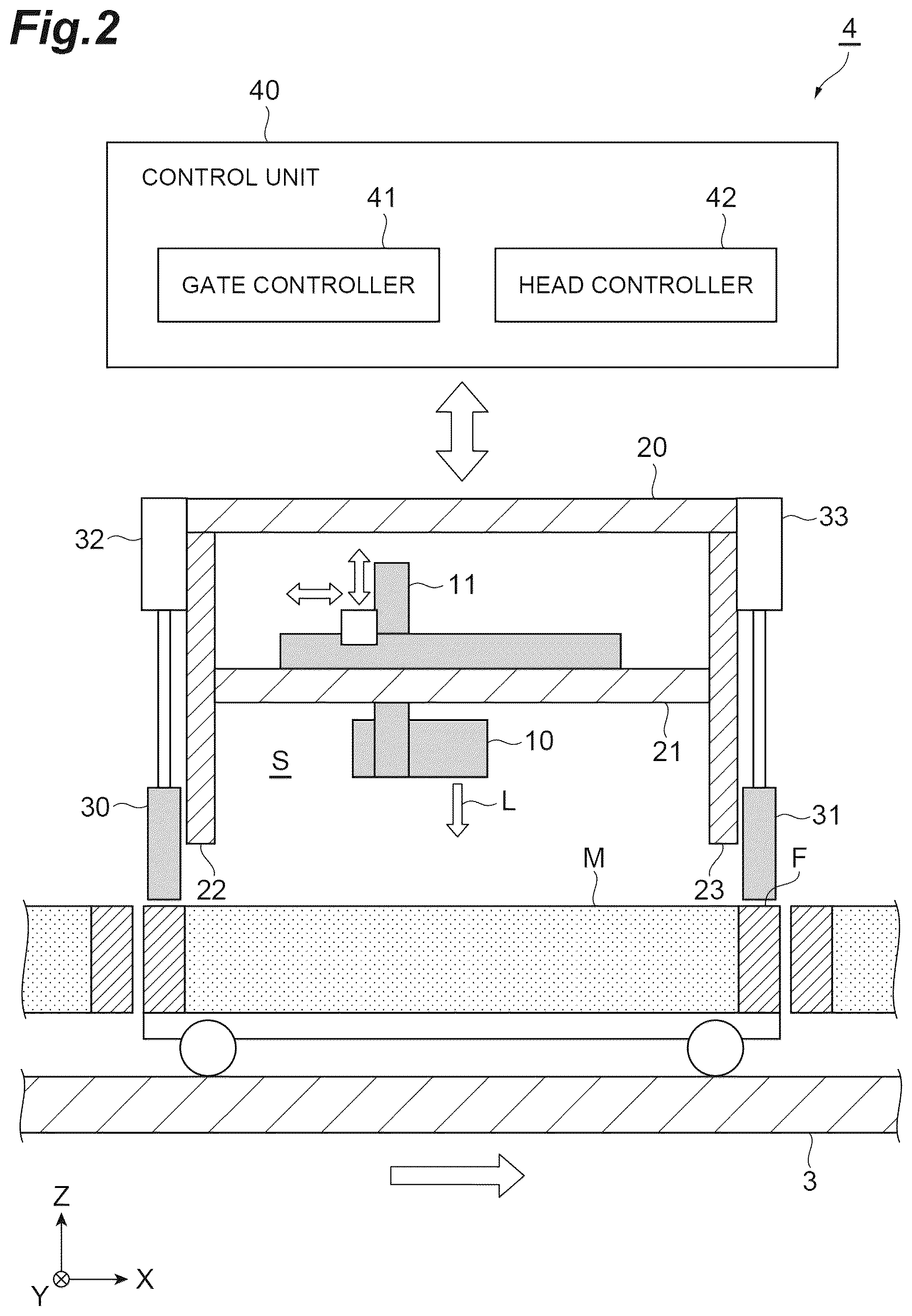 Patent US12134279 Figure 2 – Laser marking apparatus, laser marking system, and laser marking method
