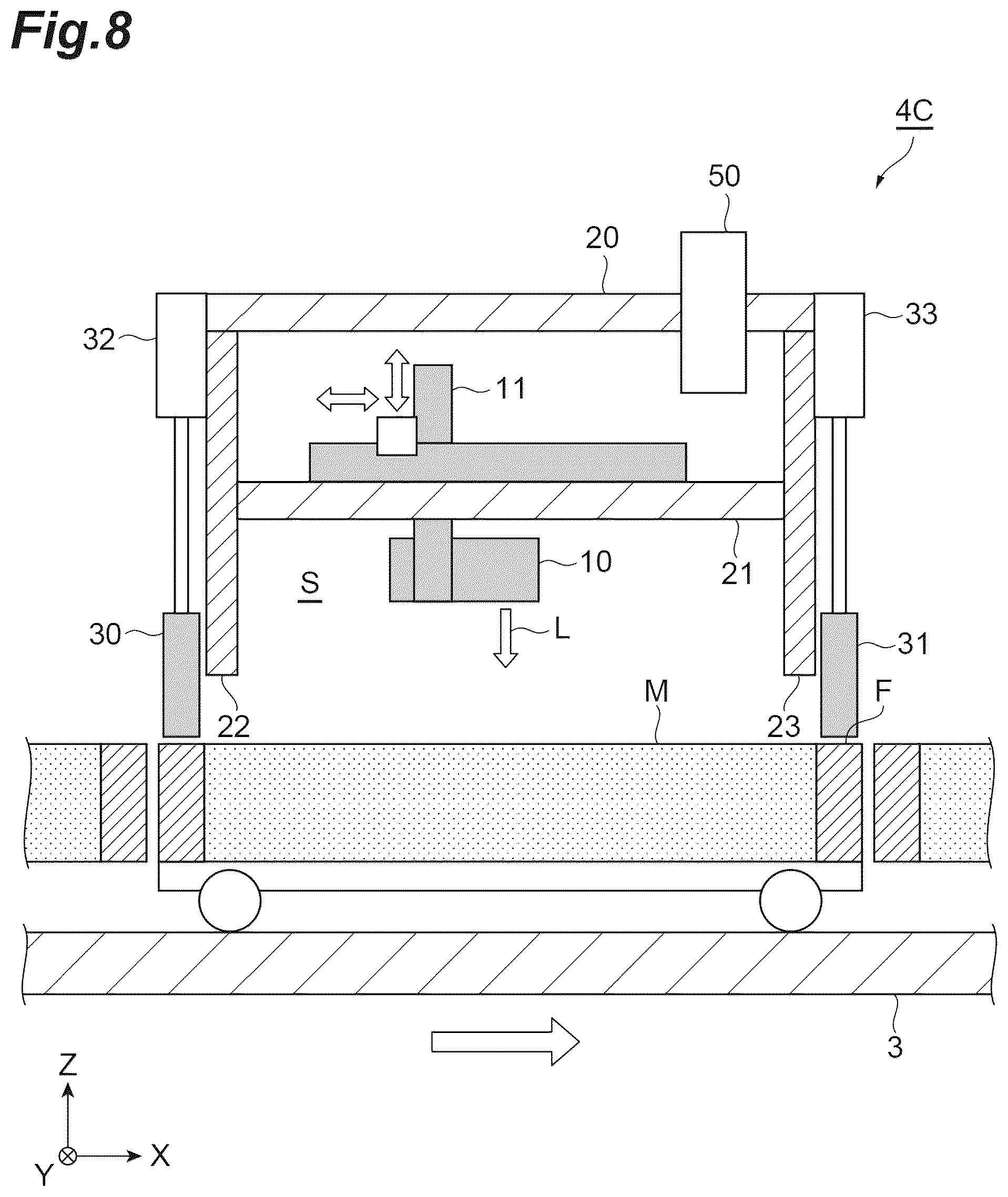 Patent US12134279 Figure 8 – Laser marking apparatus, laser marking system, and laser marking method