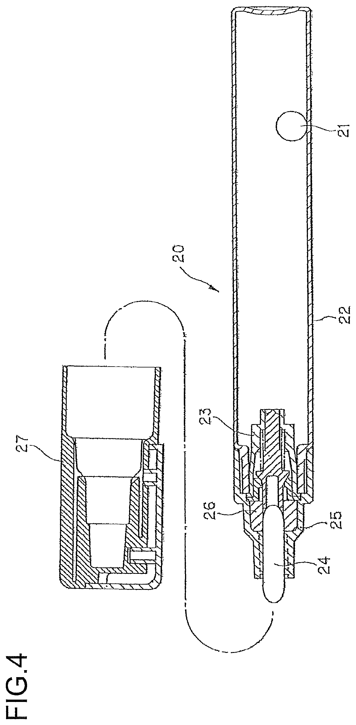 Patent US12134281 Figure 4 – Writing instrument