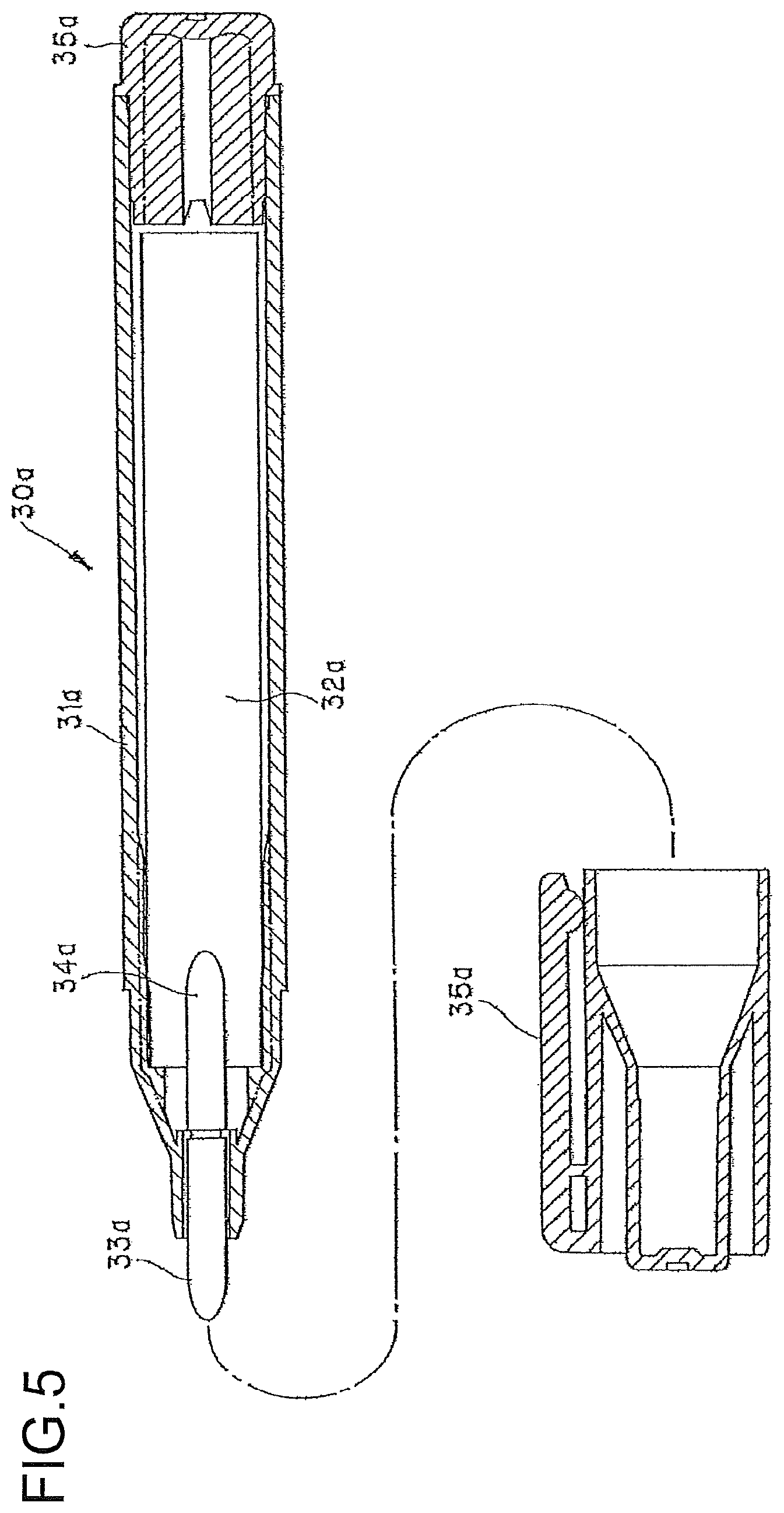 Patent US12134281 Figure 5 – Writing instrument