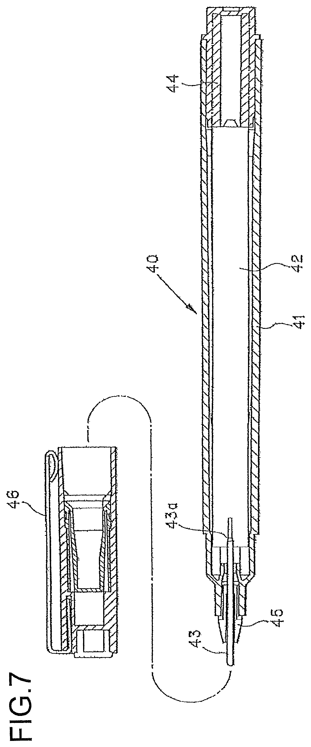 Patent US12134281 Figure 7 – Writing instrument