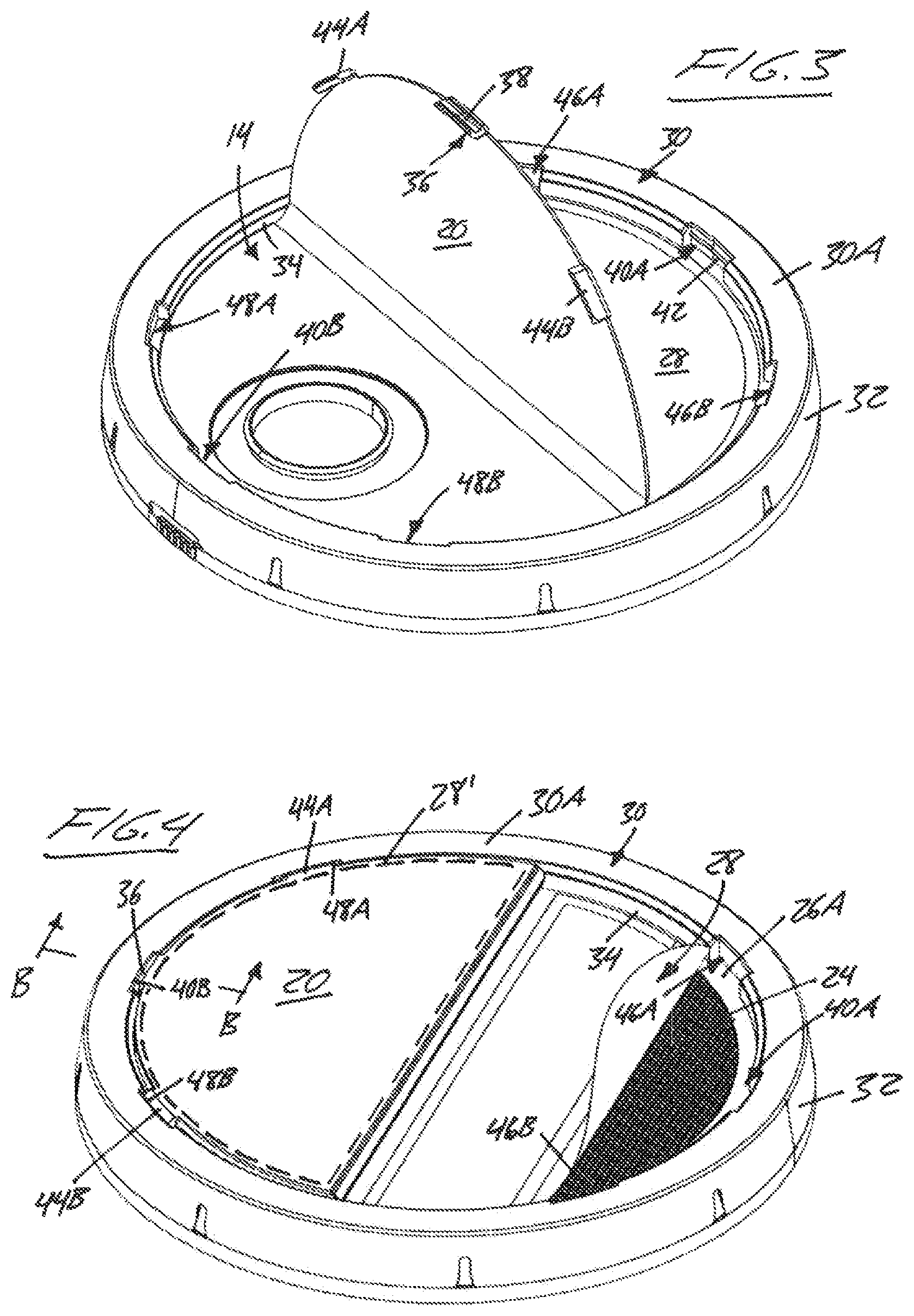 Patent US12134282 Figure 2 – Combined lid and strainer device for a paint container
