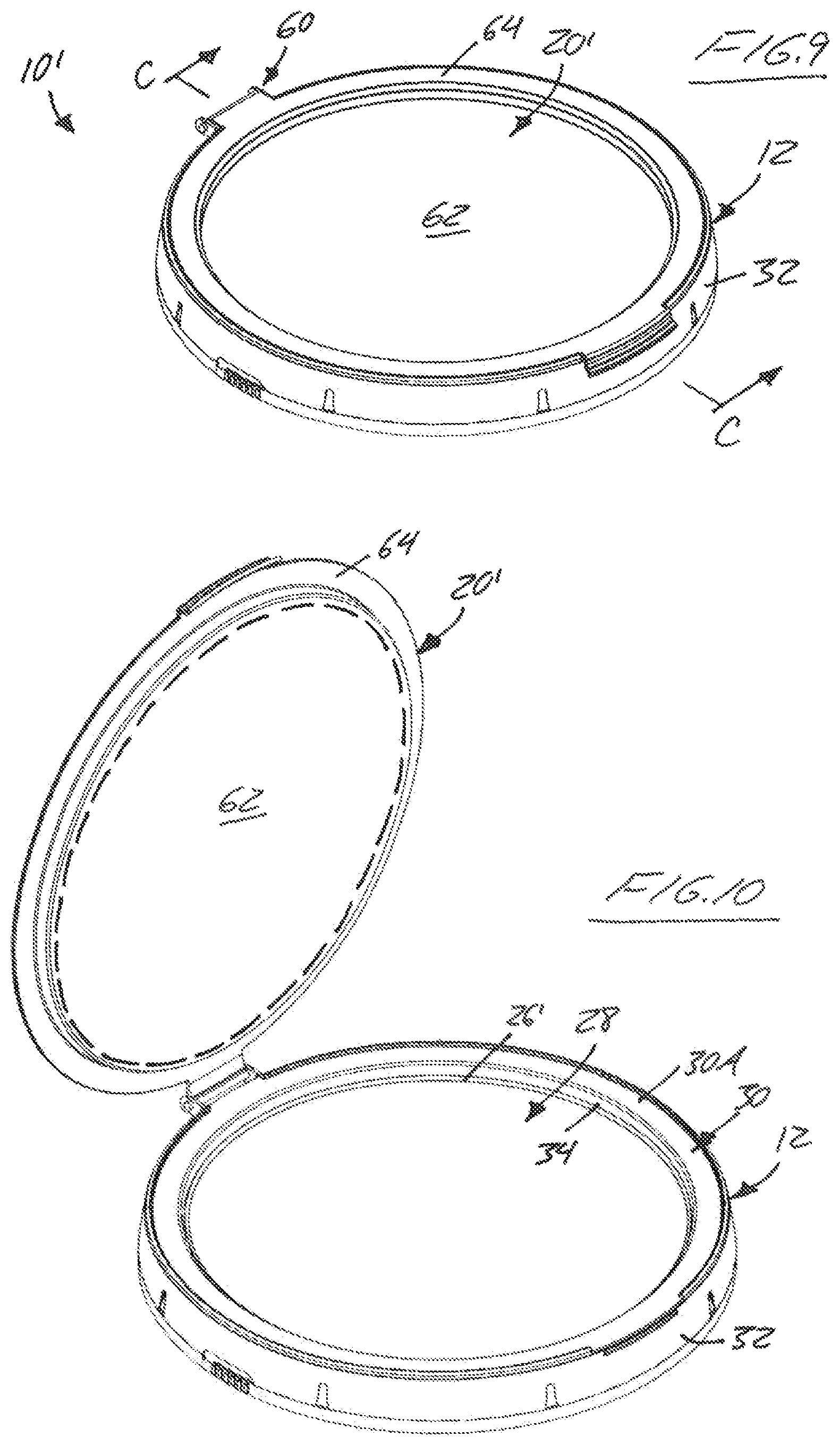 Patent US12134282 Figure 5 – Combined lid and strainer device for a paint container