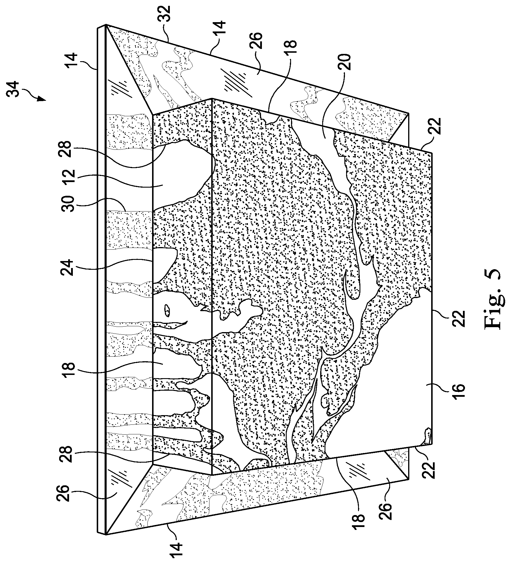 Patent US12134283 Figure 3 – Art or decorative piece
