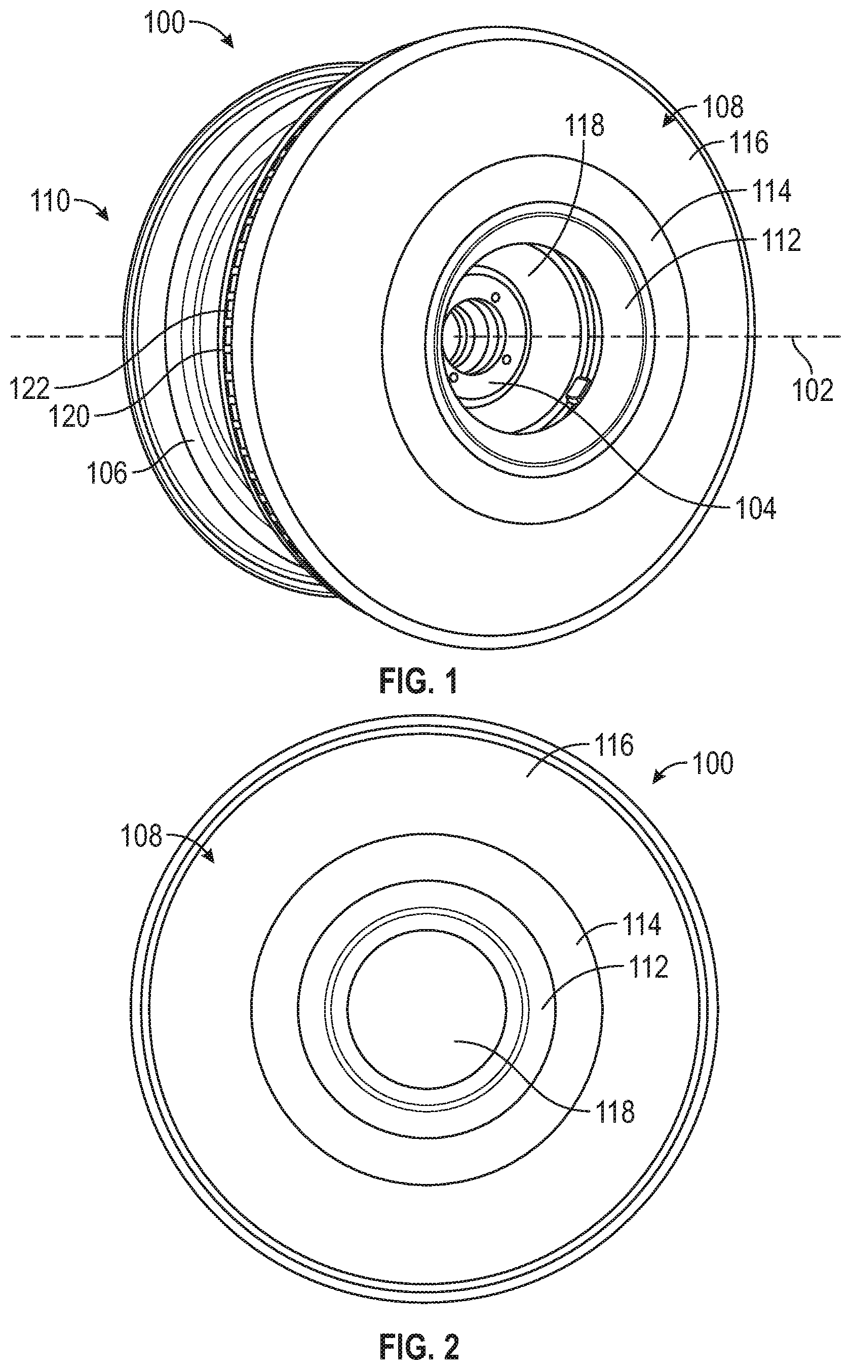 Patent US12134284 Figure 1 – Aerodynamic cover for a vehicle wheel, attachment system for the aerodynamic cover to the vehicle wheel, and vehicle wheel having such an aerodynamic cover and attachment system
