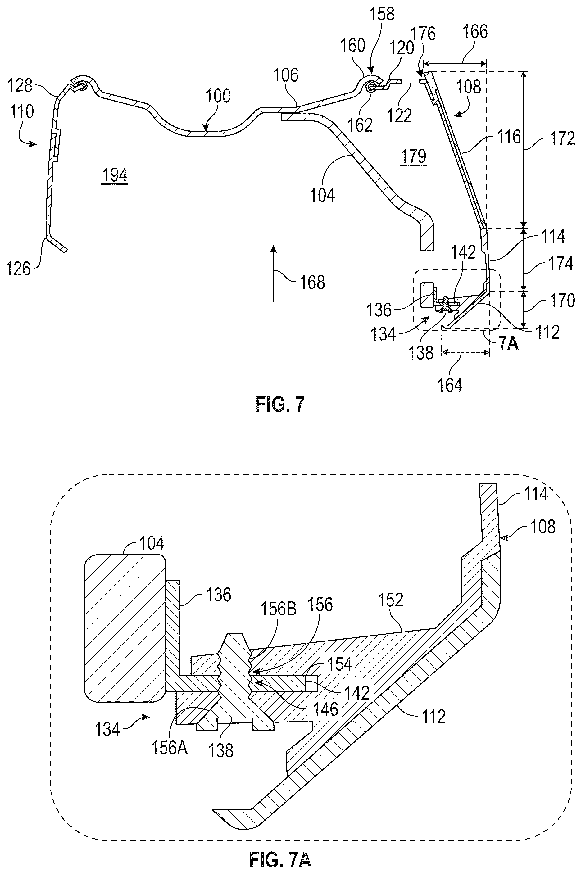 Patent US12134284 Figure 5 – Aerodynamic cover for a vehicle wheel, attachment system for the aerodynamic cover to the vehicle wheel, and vehicle wheel having such an aerodynamic cover and attachment system