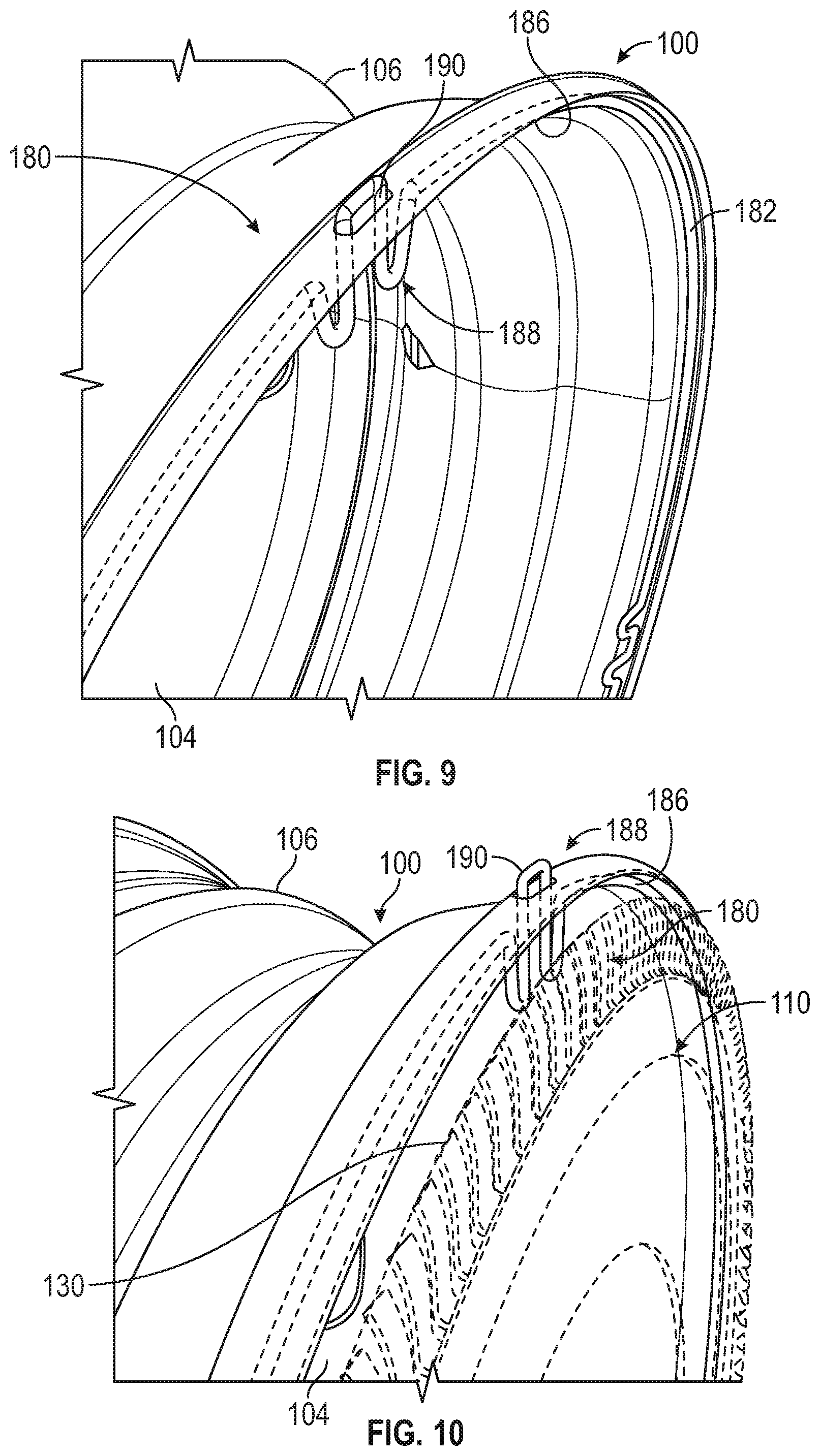 Patent US12134284 Figure 7 – Aerodynamic cover for a vehicle wheel, attachment system for the aerodynamic cover to the vehicle wheel, and vehicle wheel having such an aerodynamic cover and attachment system