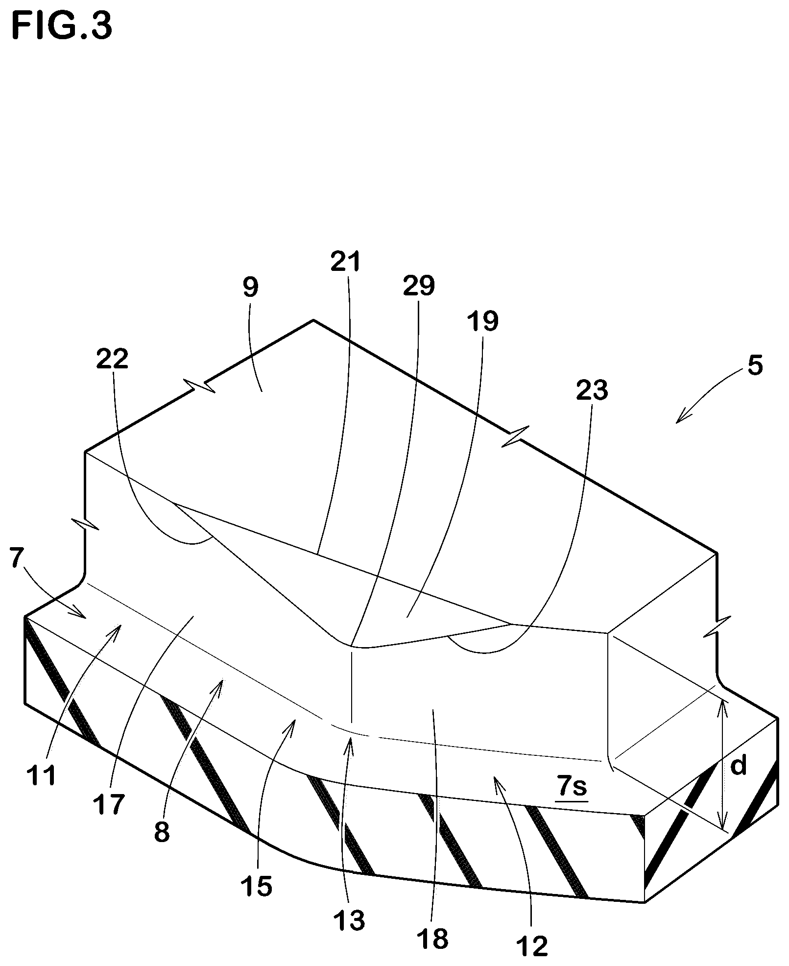 Patent US12134285 Figure 3 – Tire
