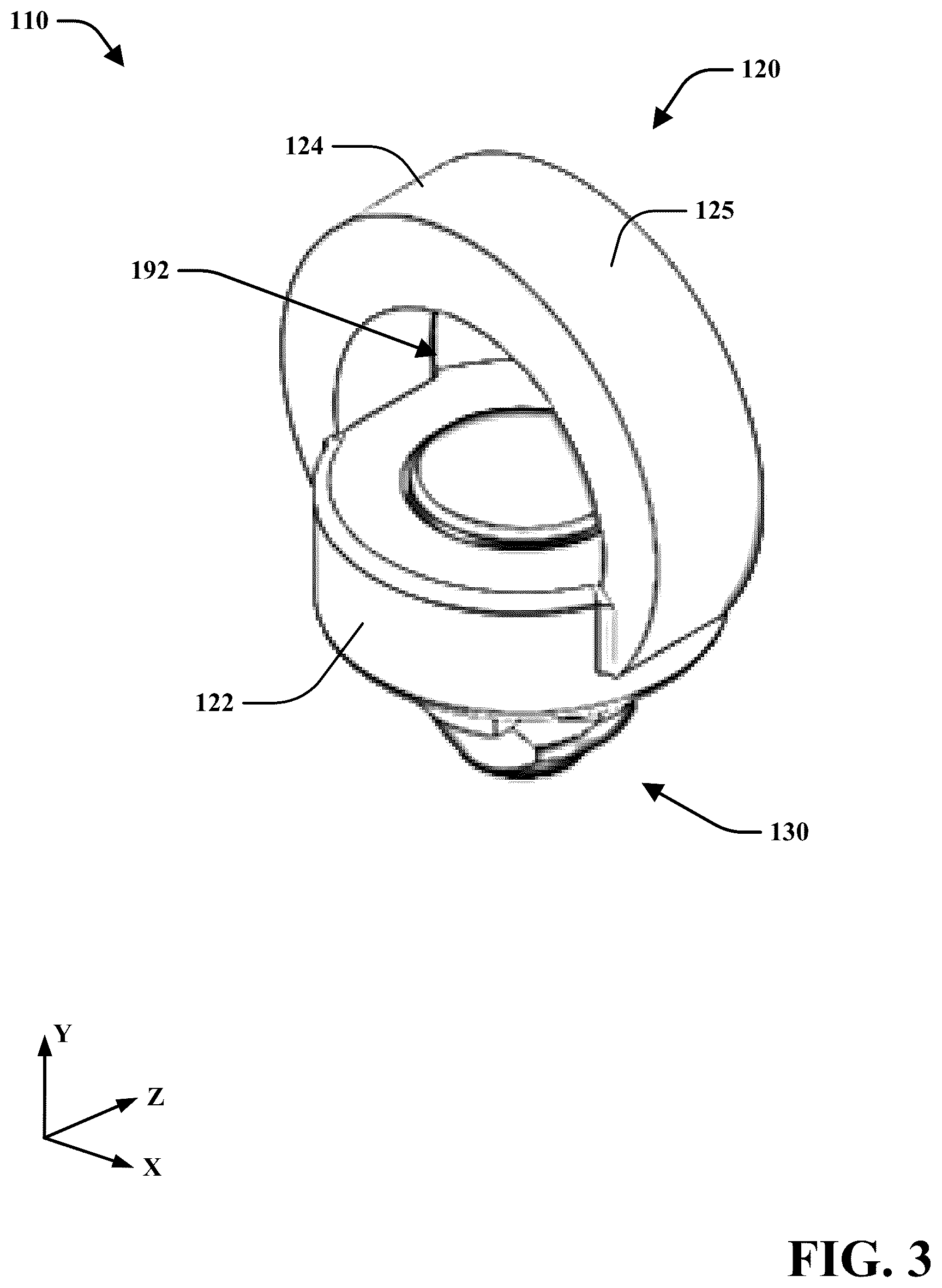 Patent US12134288 Figure 3 – Safety chain tie down mechanism with t-pin