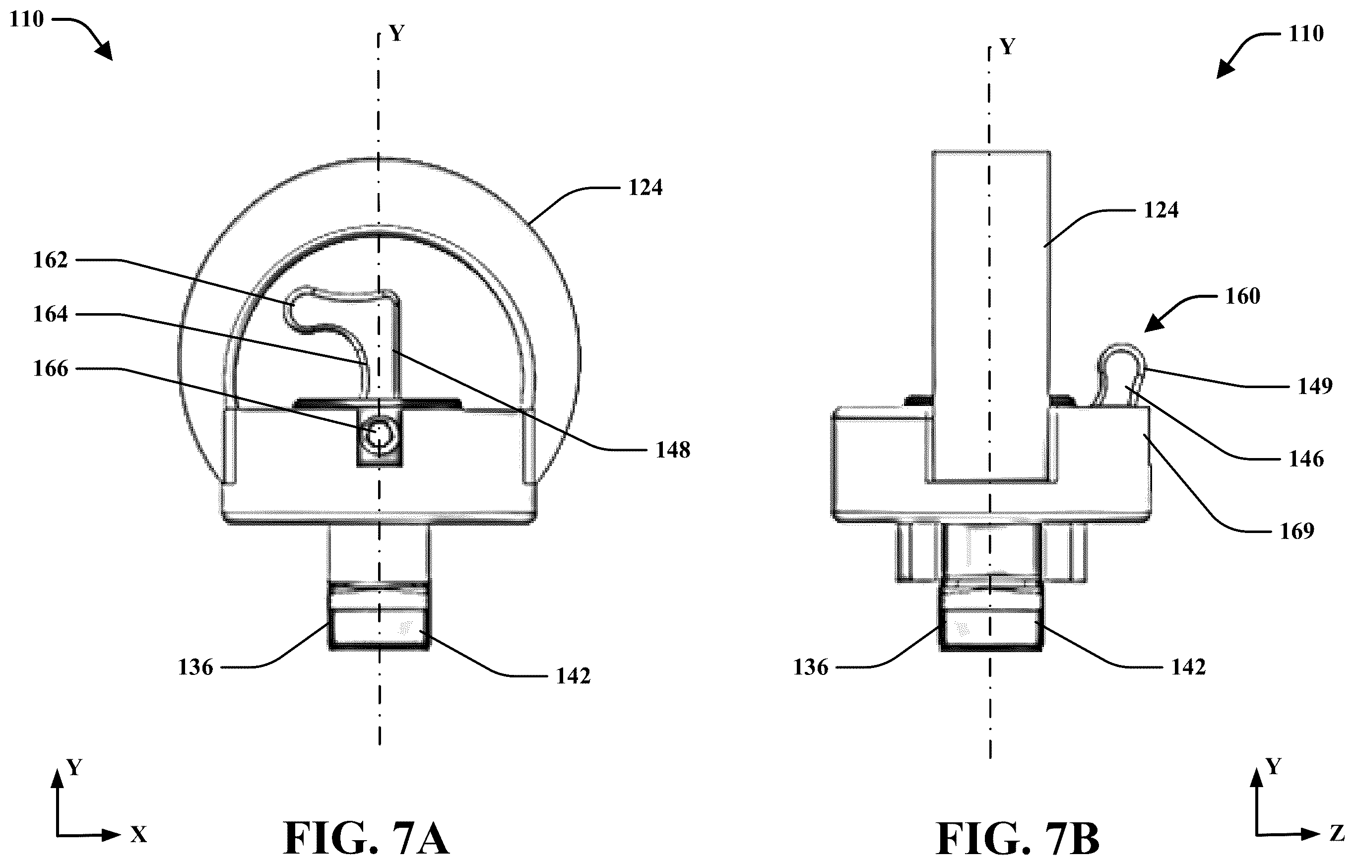 Patent US12134288 Figure 8 – Safety chain tie down mechanism with t-pin