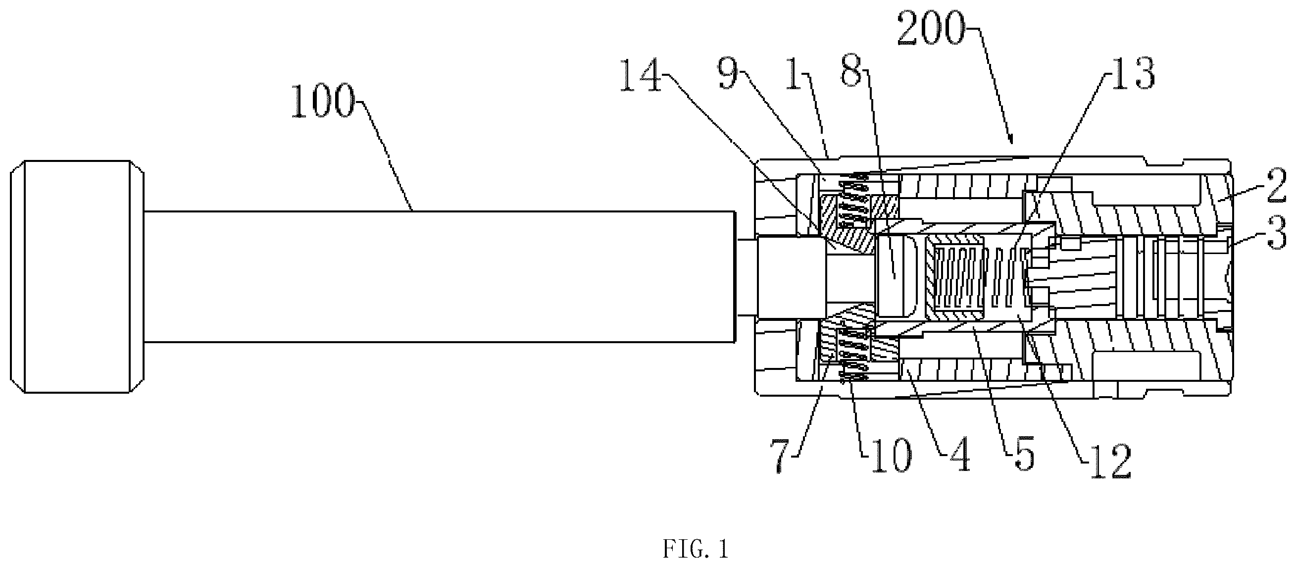 Patent US12134289 — Trailer lock — Figure 1