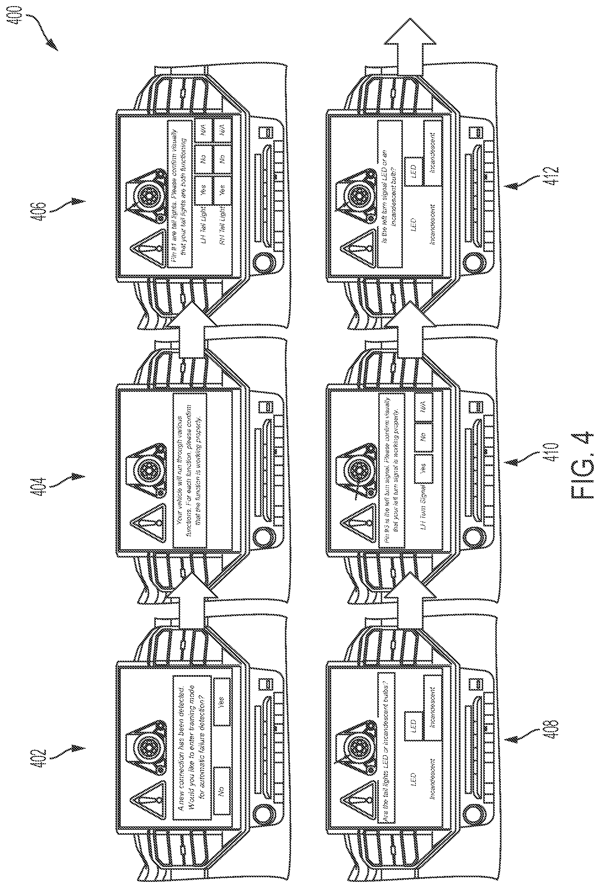 Patent US12134291 Figure 5 – Systems, methods, and apparatus for checking electrical connection of a trailer with a vehicle