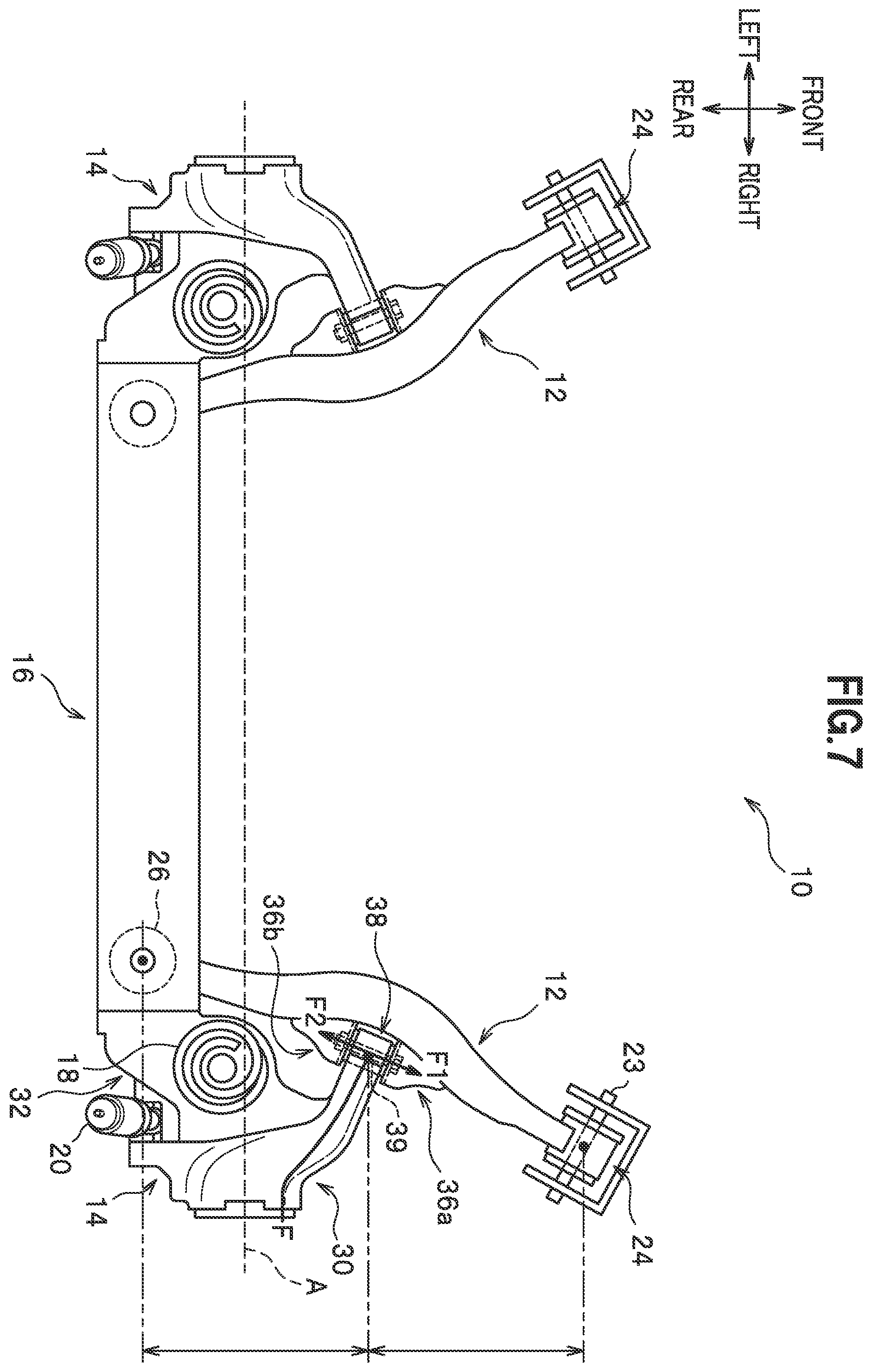 Patent US12134297 Figure 7 – Rear suspension construction