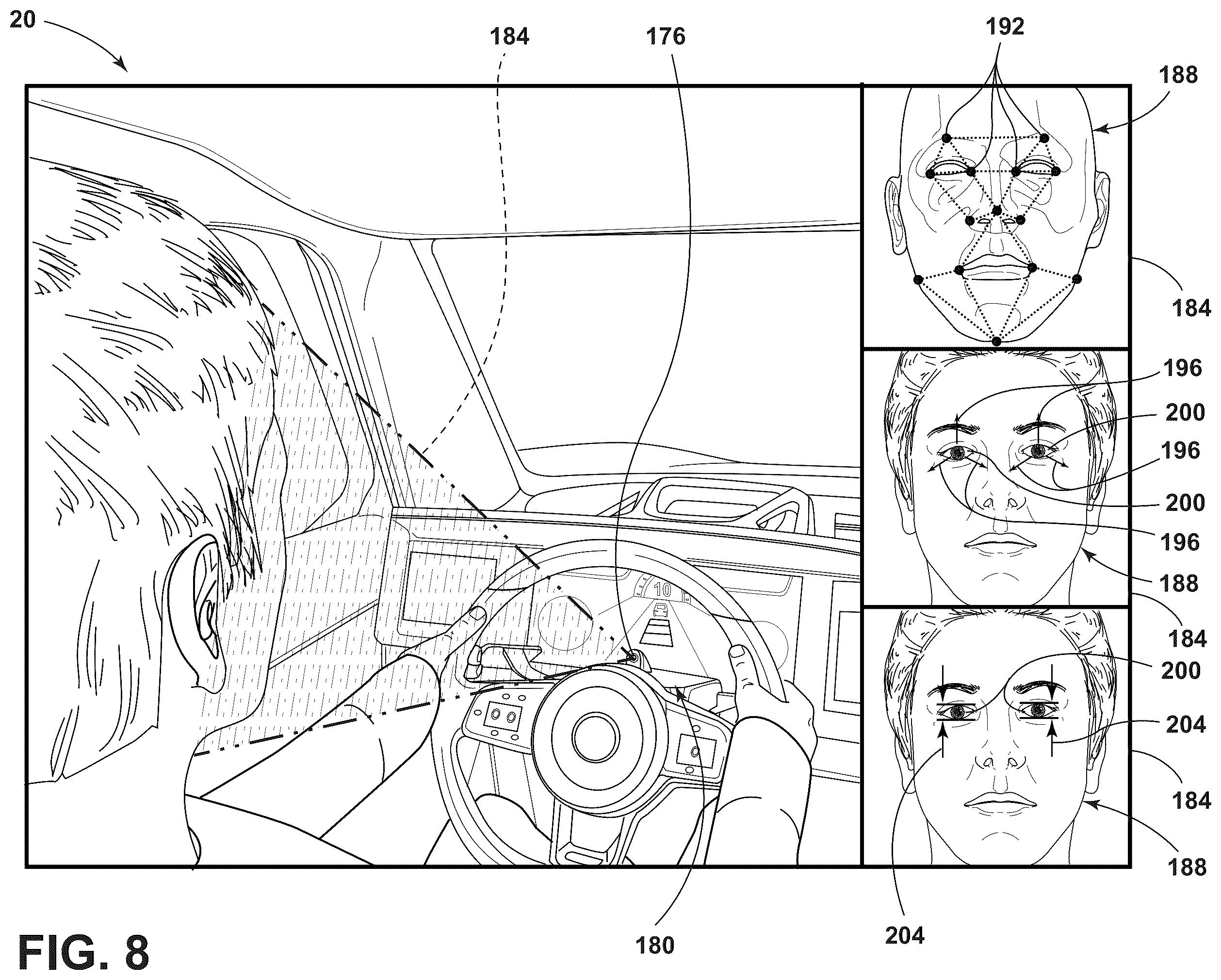 Patent US12134301 Figure 8 – Group identity-driven system and method for adjustment of cabin comfort setting