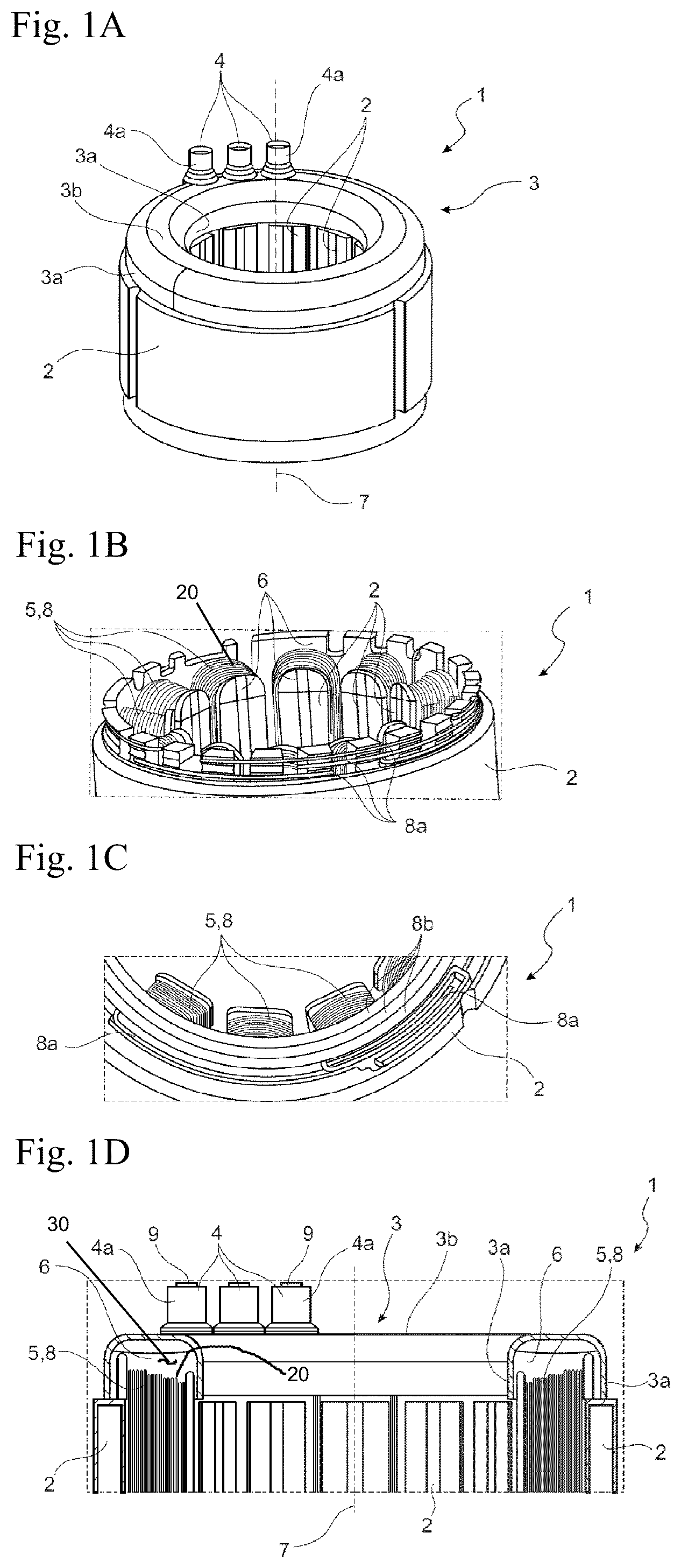 Patent US12134302 Figure 1 – Device for driving a compressor, and method for manufacturing the device