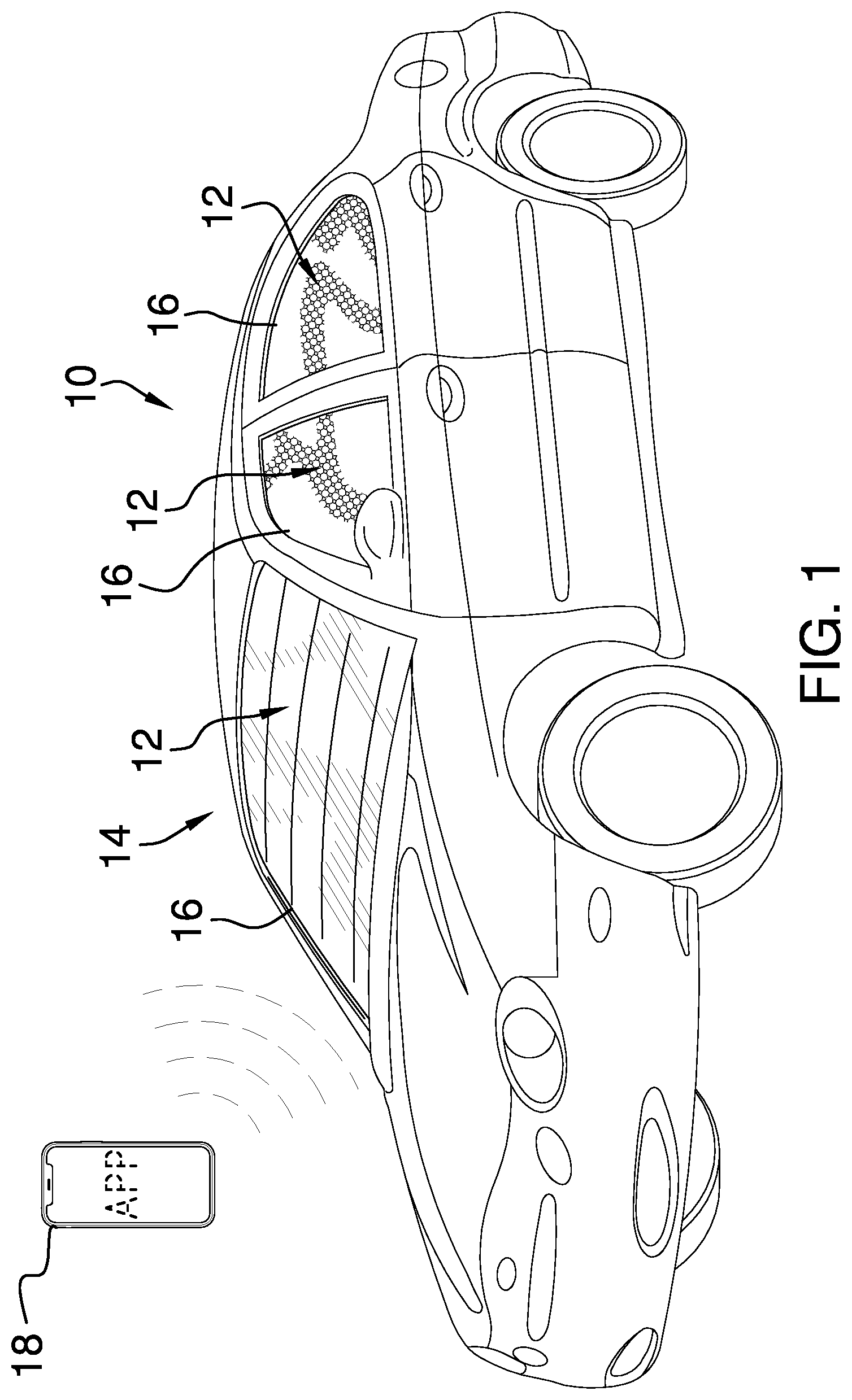 Patent US12134306 — Automatic window shade assembly — Figure 1