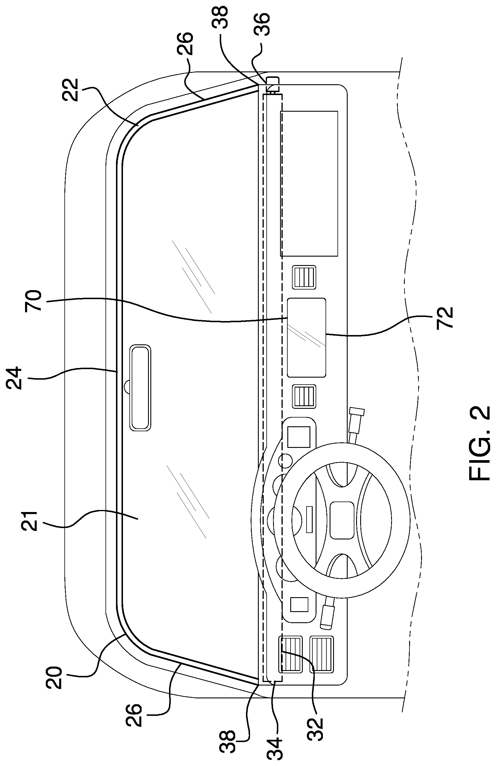 Patent US12134306 Figure 2 – Automatic window shade assembly