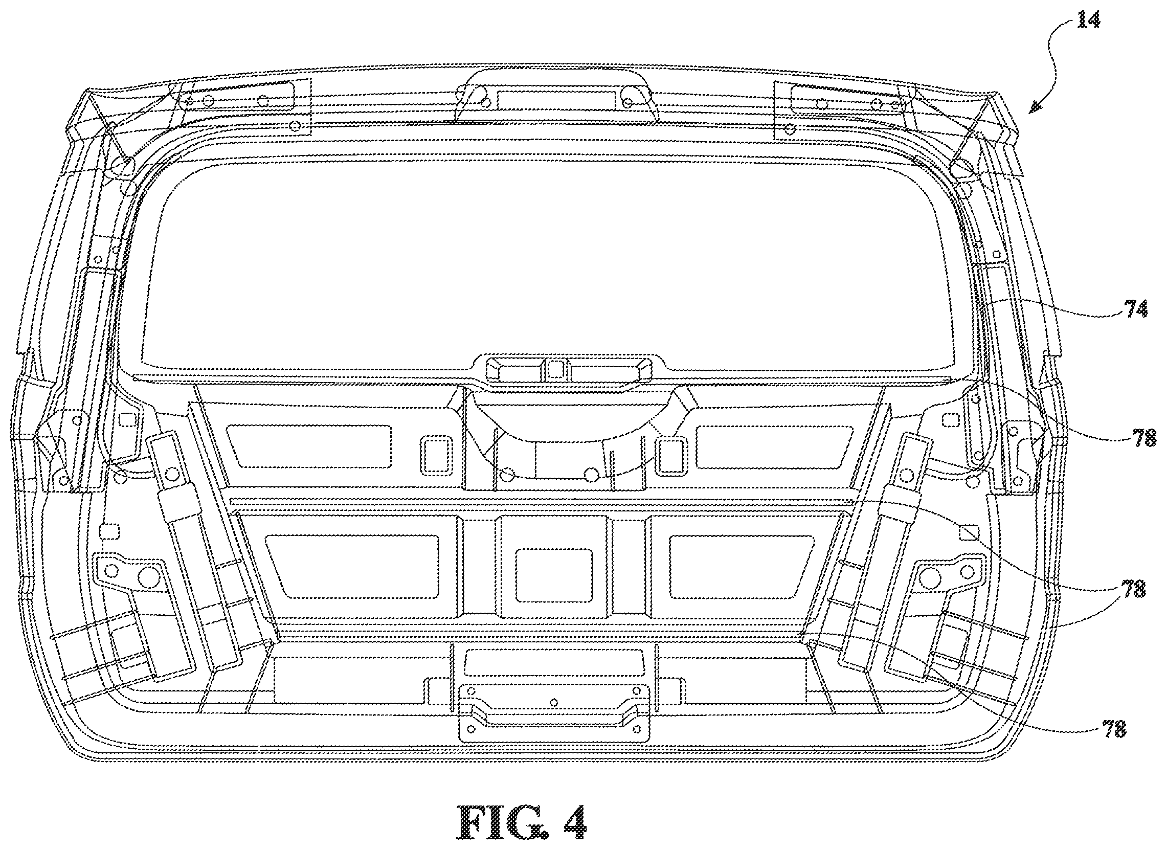 Patent US12134309 Figure 4 – Composite liftgate