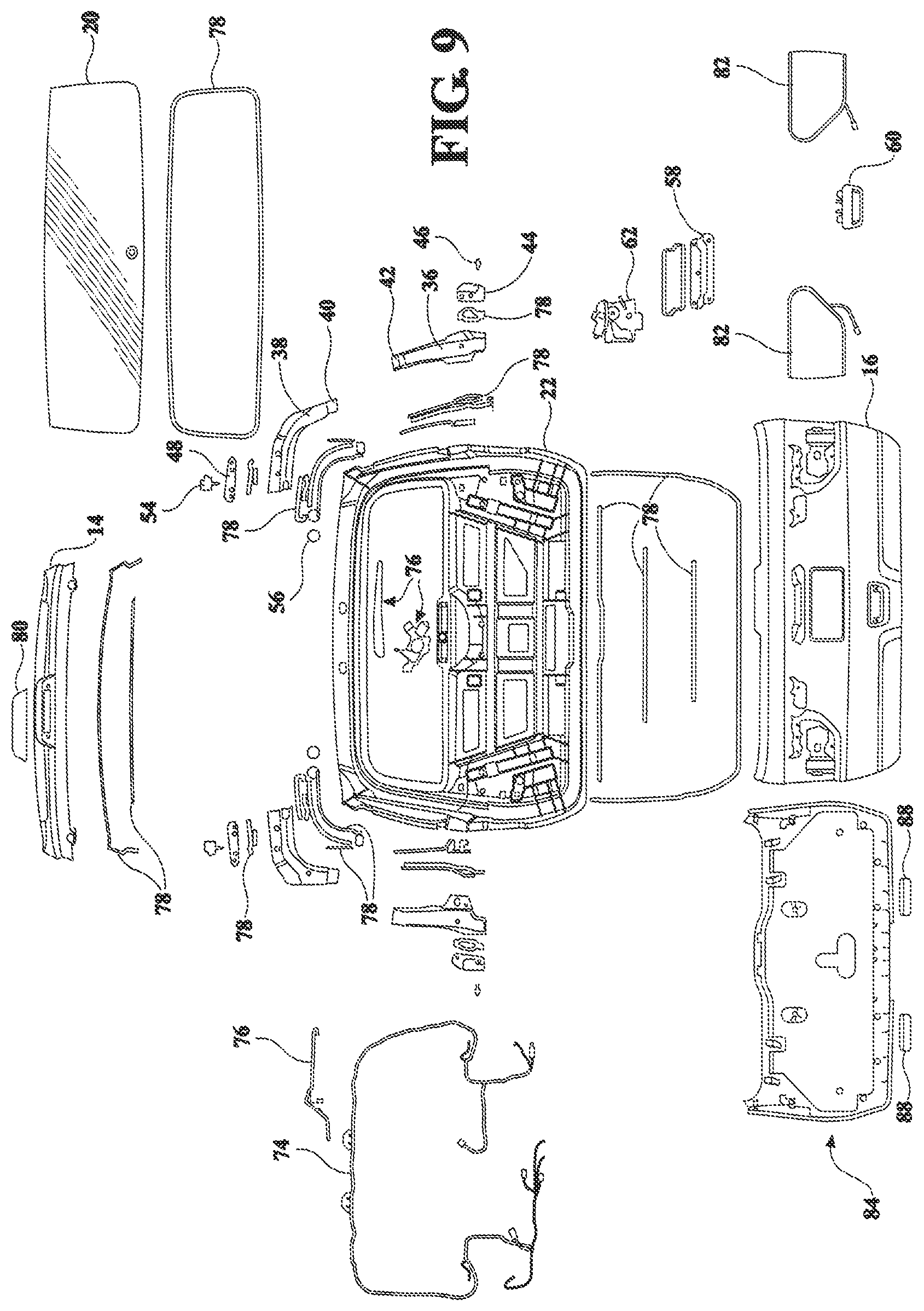 Patent US12134309 Figure 8 – Composite liftgate