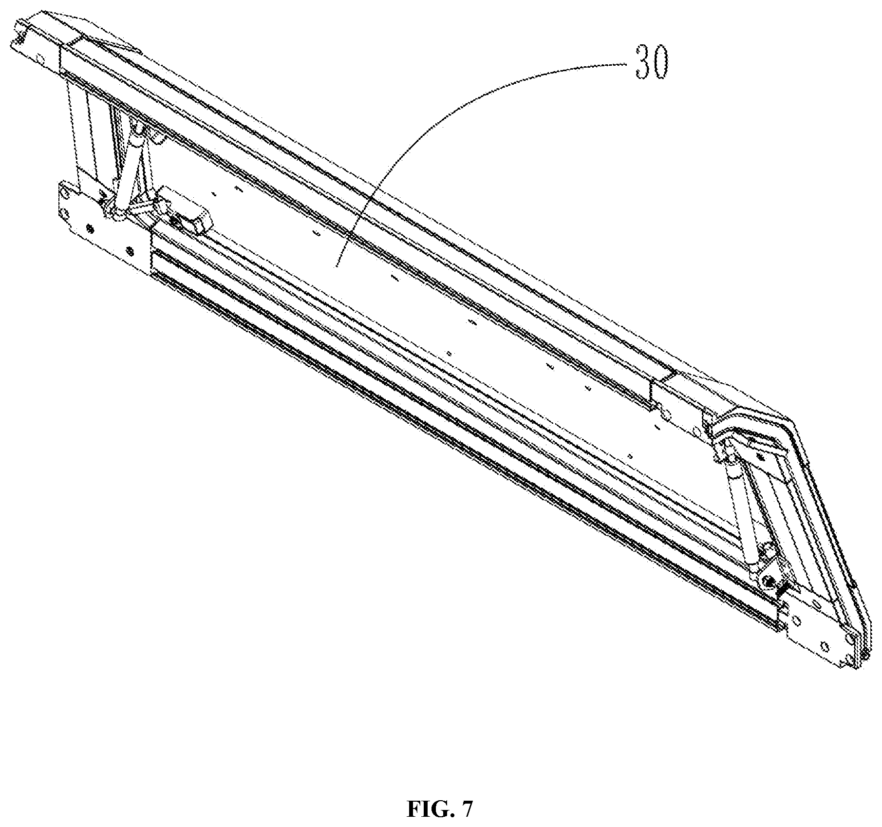 Patent US12134310 Figure 7 – High-strength lightweight automobile compartment tonneau cover