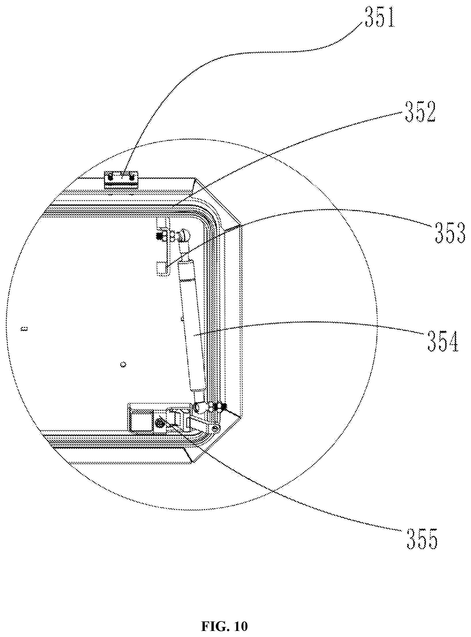 Patent US12134310 Figure 10 – High-strength lightweight automobile compartment tonneau cover