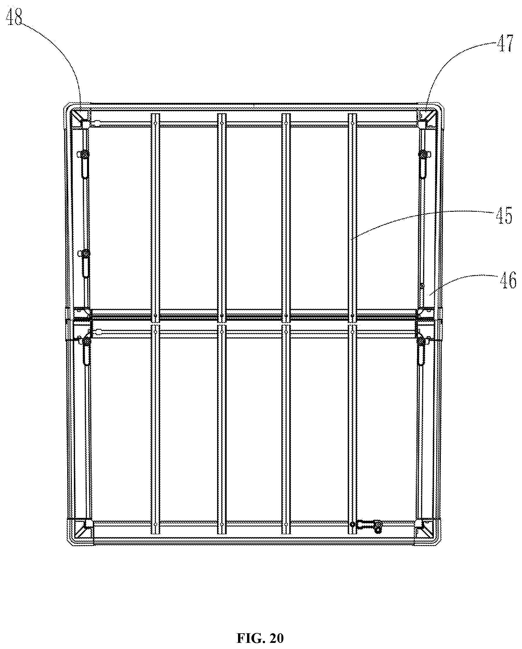 Patent US12134310 Figure 20 – High-strength lightweight automobile compartment tonneau cover