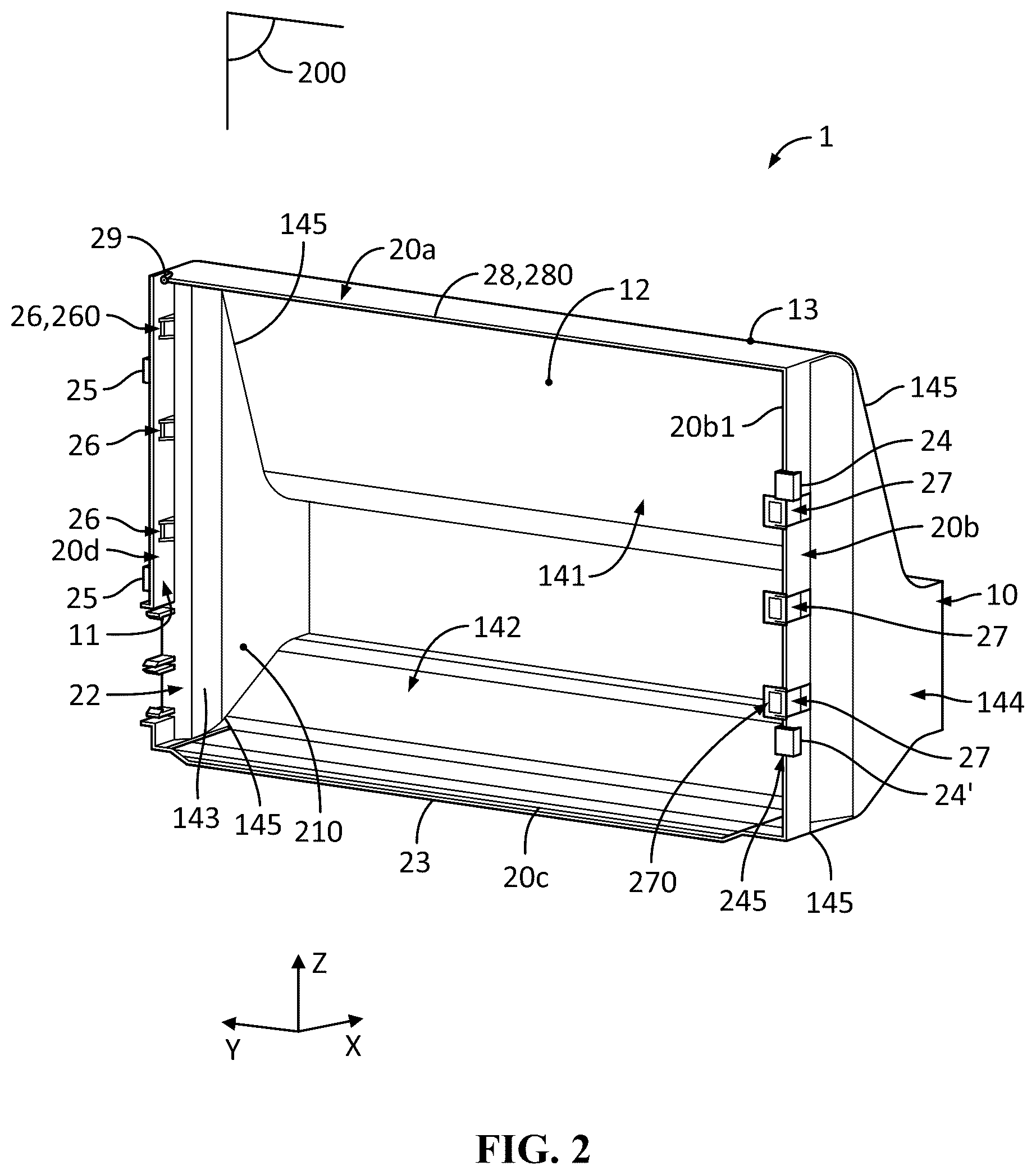 Patent US12134313 Figure 2 – Cooling module for a motor vehicle