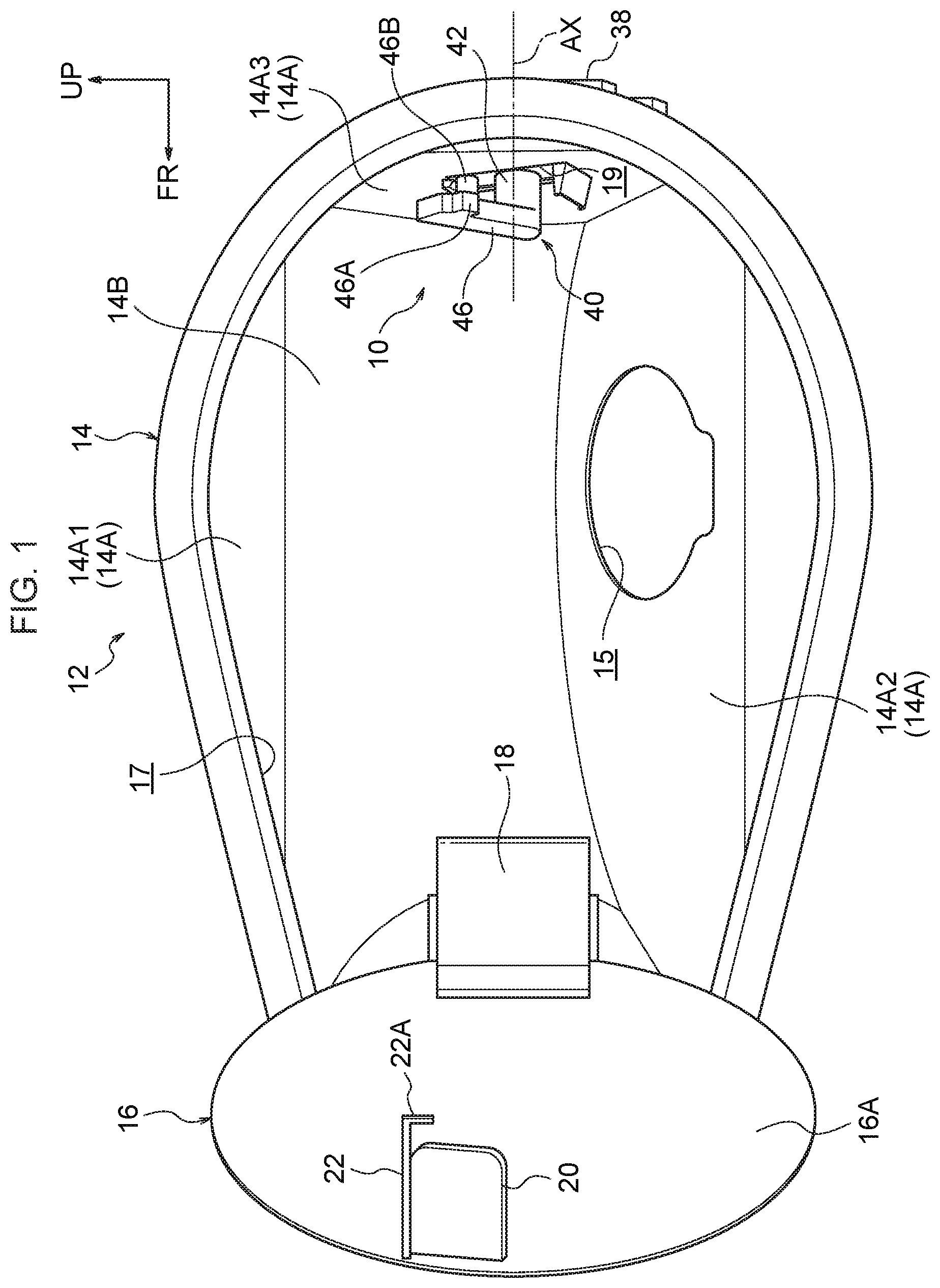 Patent US12134315 — Fuel lid opener — Figure 1