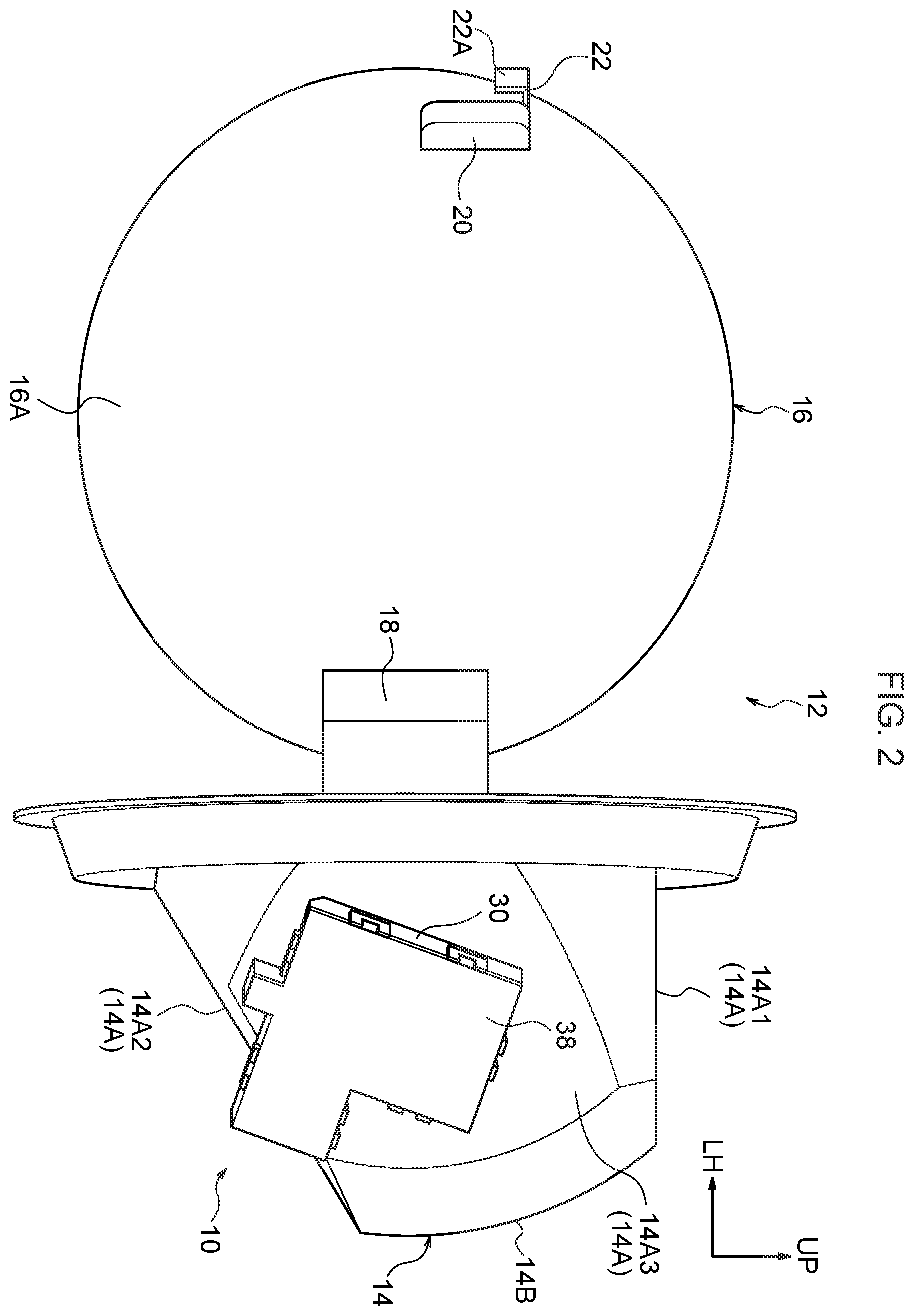Patent US12134315 Figure 2 – Fuel lid opener
