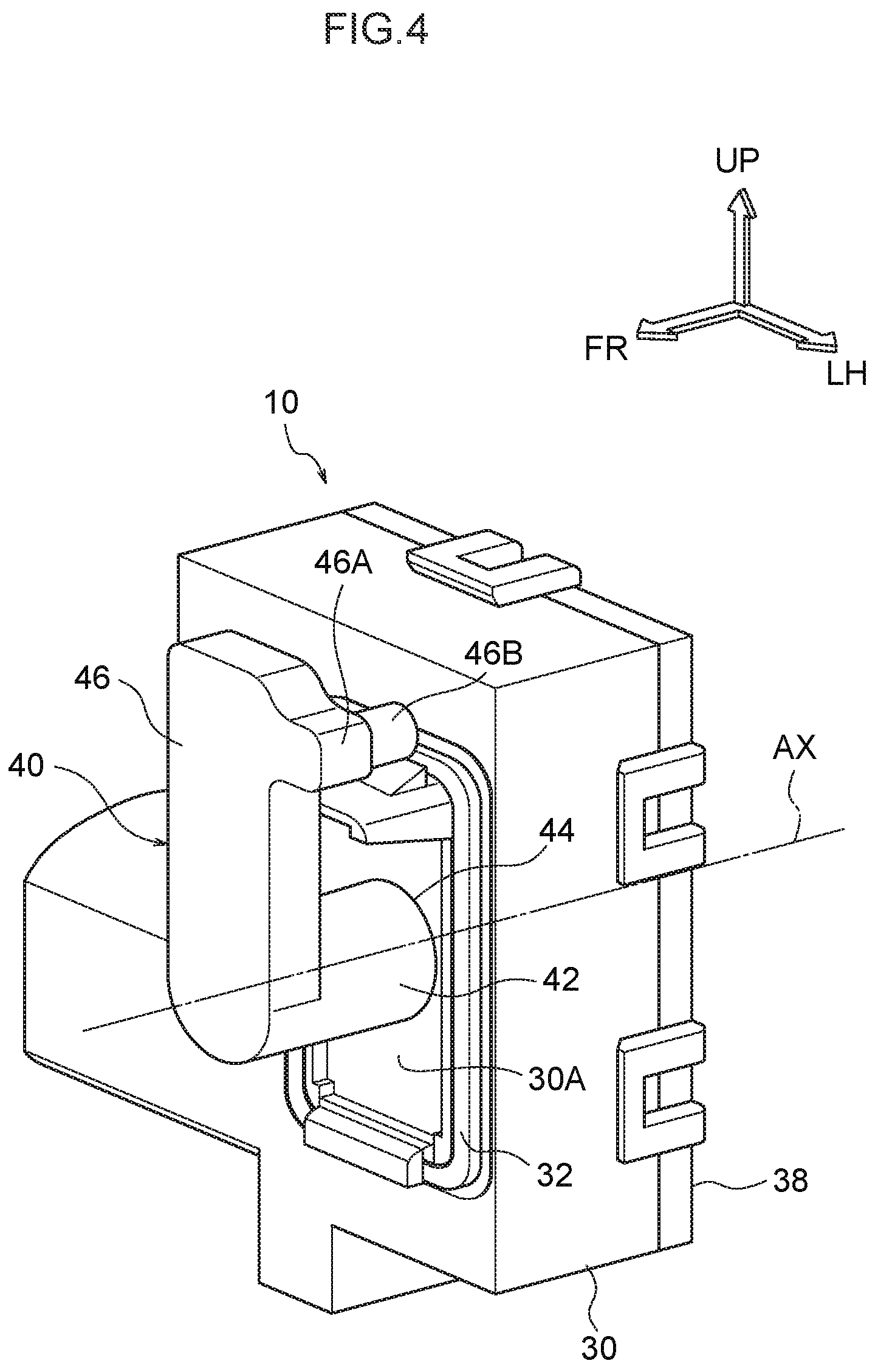 Patent US12134315 Figure 4 – Fuel lid opener
