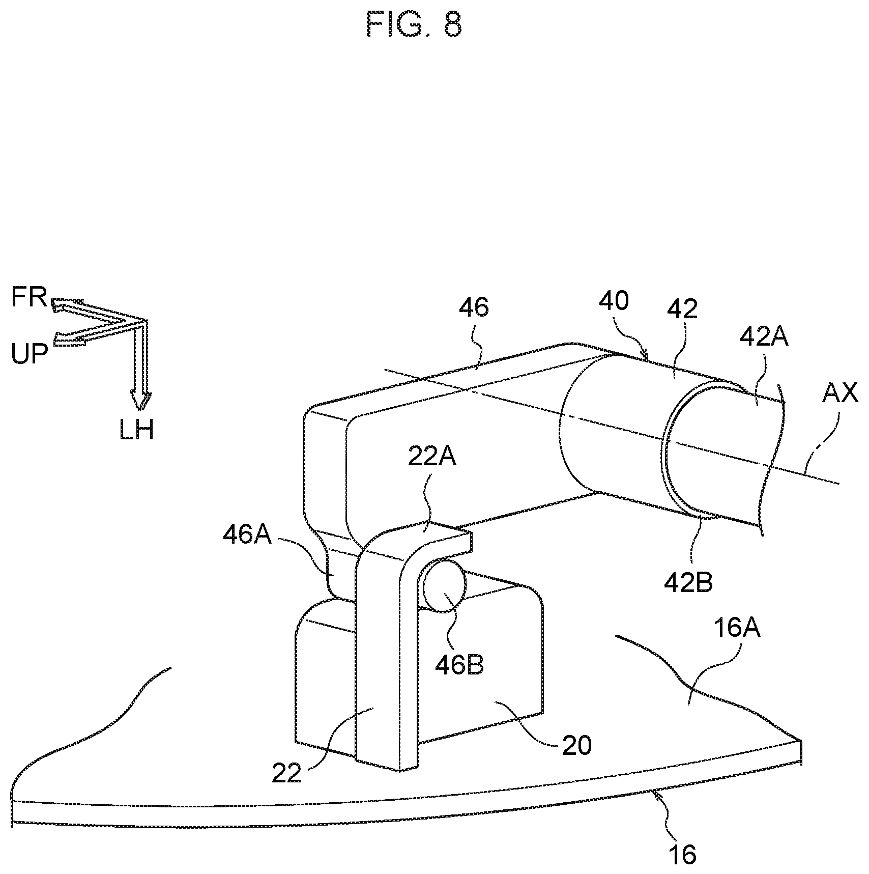 Patent US12134315 Figure 8 – Fuel lid opener