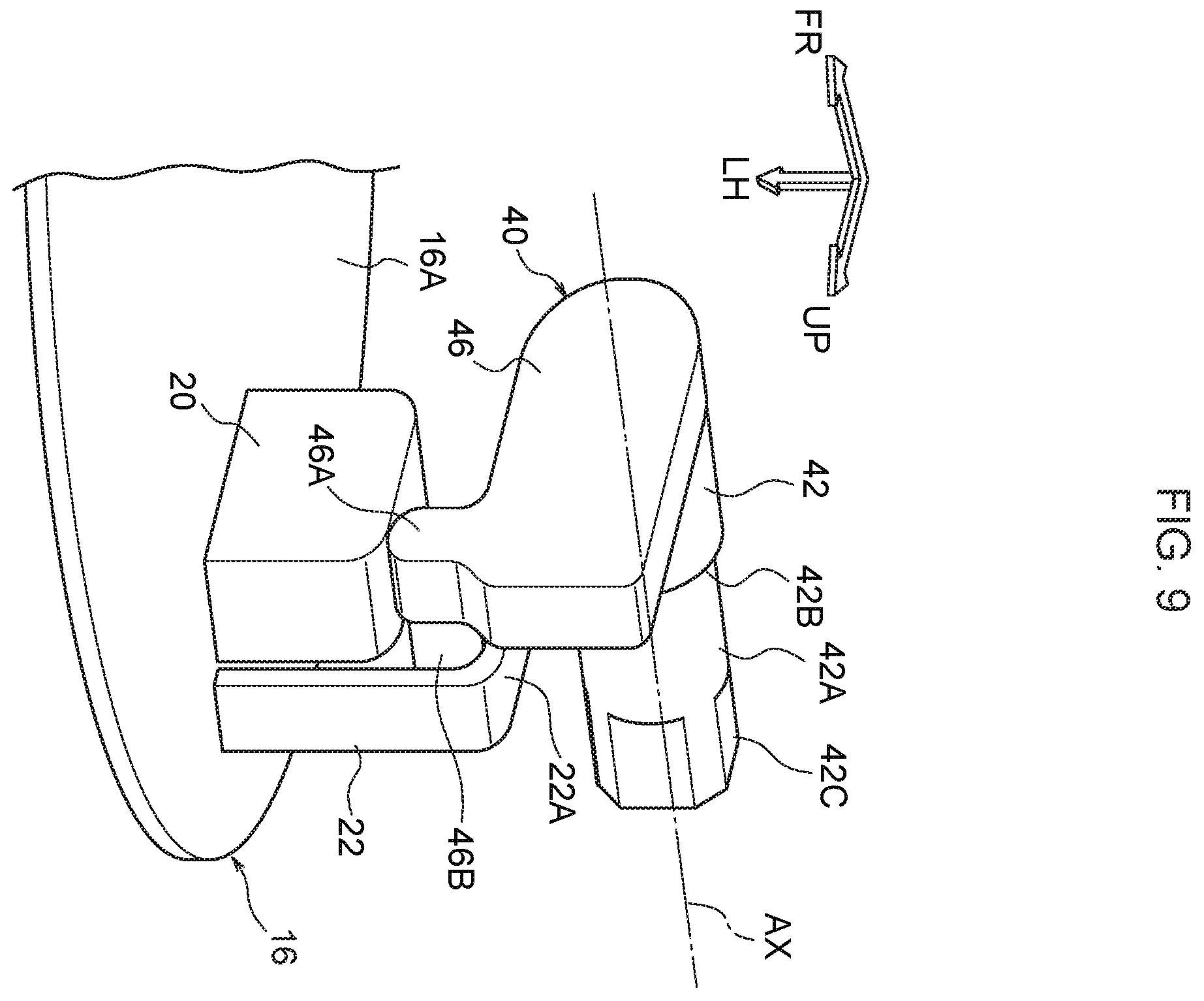 Patent US12134315 Figure 9 – Fuel lid opener