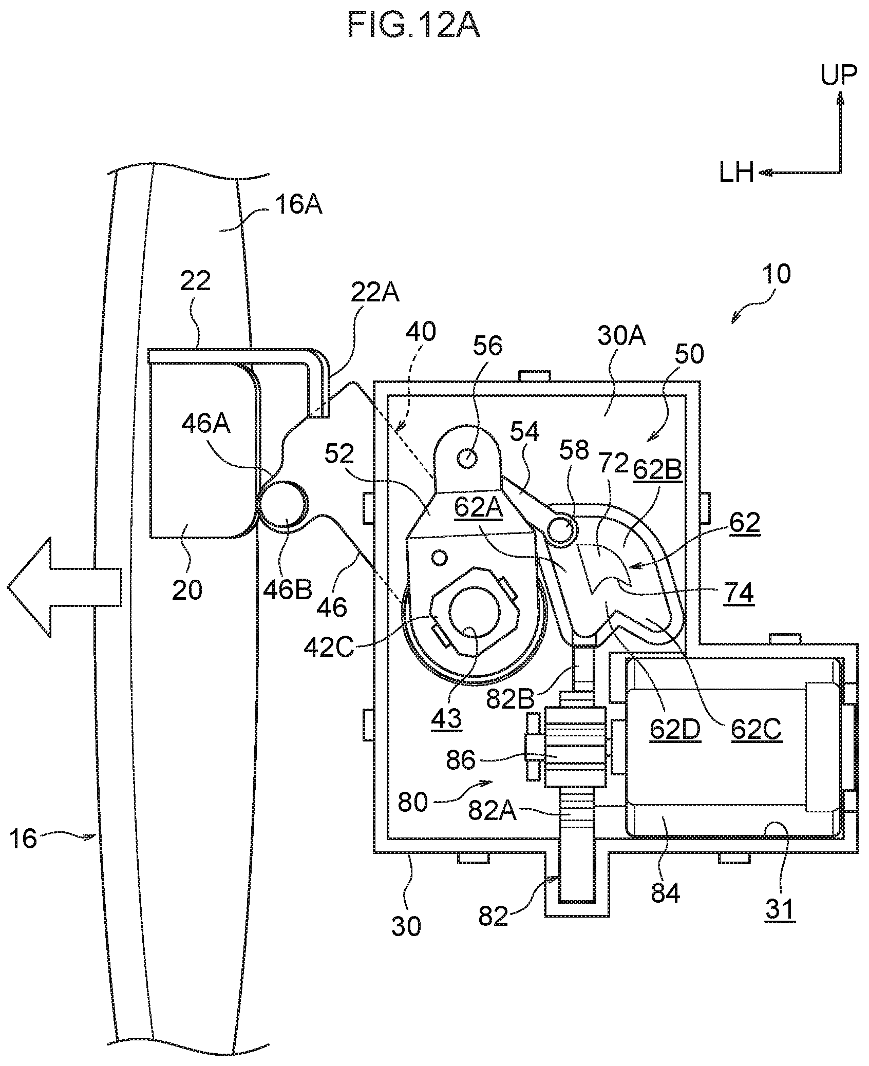 Patent US12134315 Figure 14 – Fuel lid opener