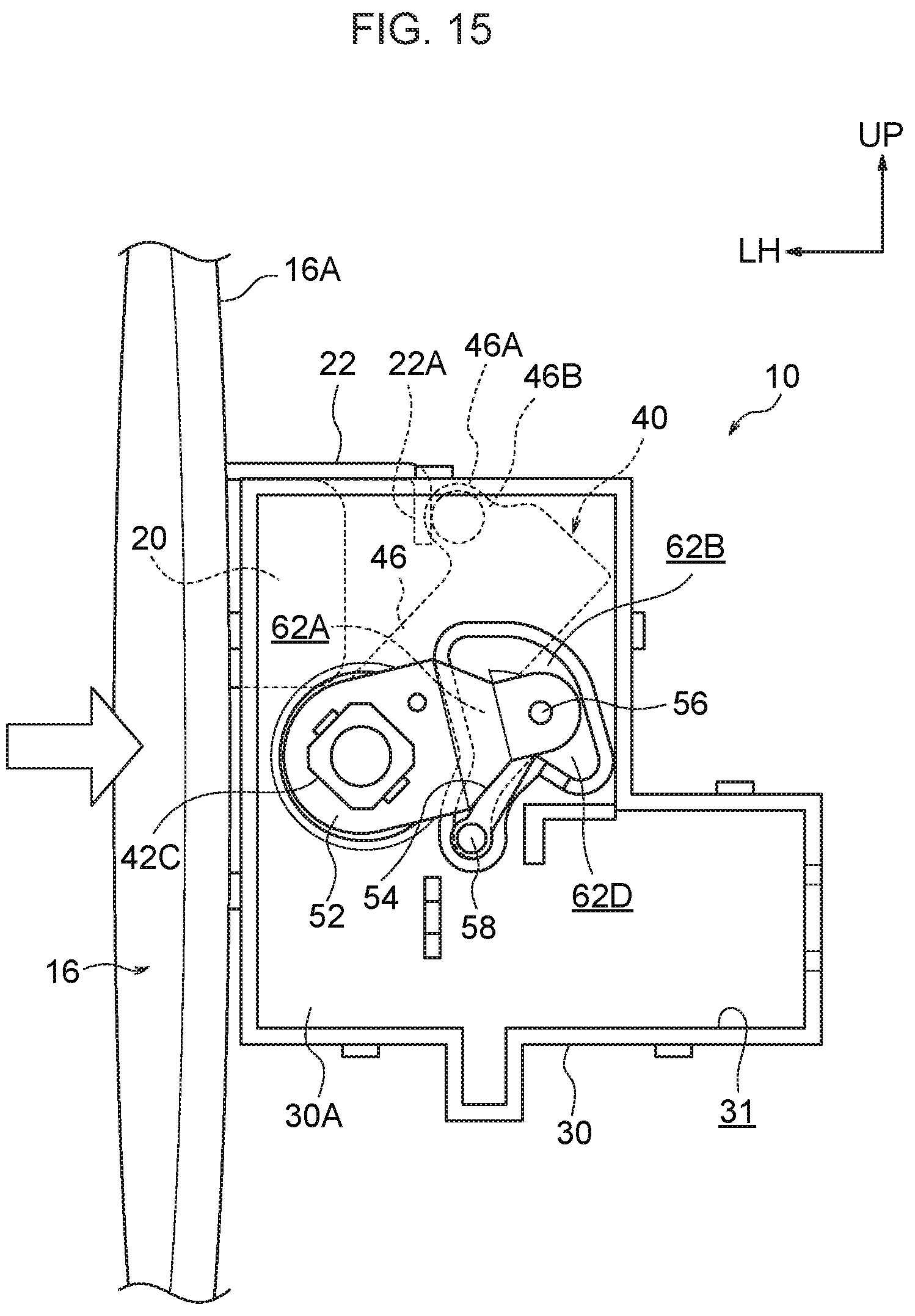 Patent US12134315 Figure 19 – Fuel lid opener