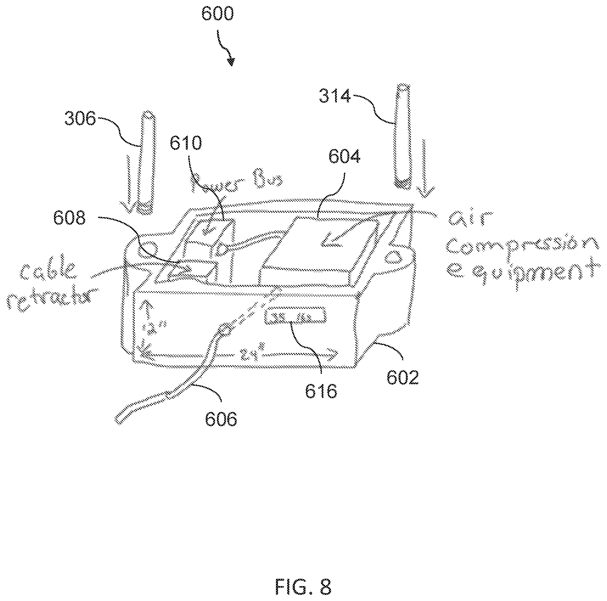 Patent US12134330 Figure 8 – Electrically powered modular platforms