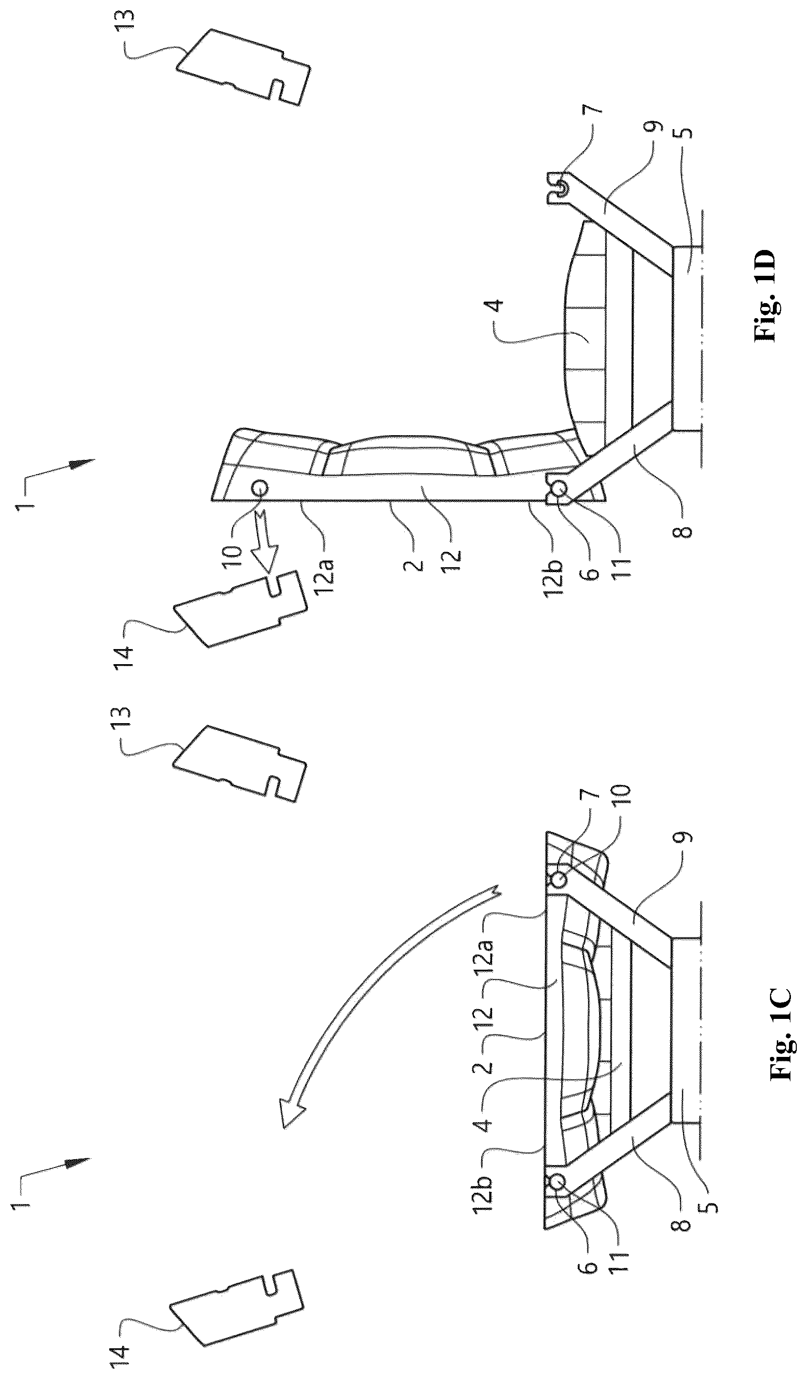 Patent US12134338 Figure 2 – Vehicle seat adjustable between a forward facing setup and a rearward facing setup