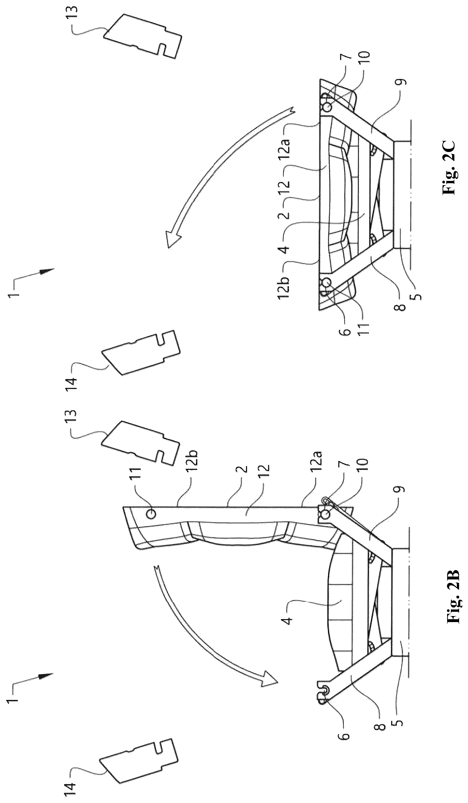 Patent US12134338 Figure 4 – Vehicle seat adjustable between a forward facing setup and a rearward facing setup